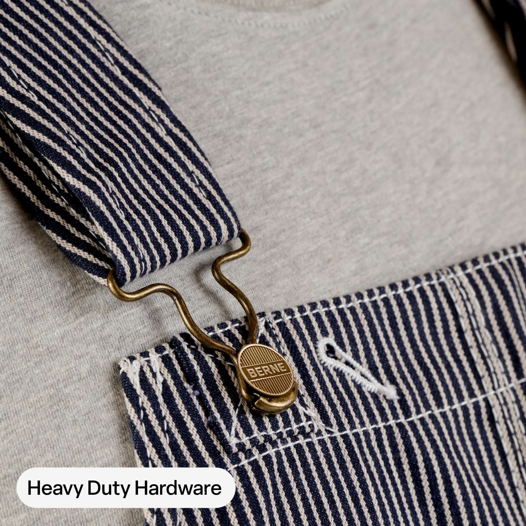 Heritage Unlined Hickory Stripe Bib Overall - Image 4