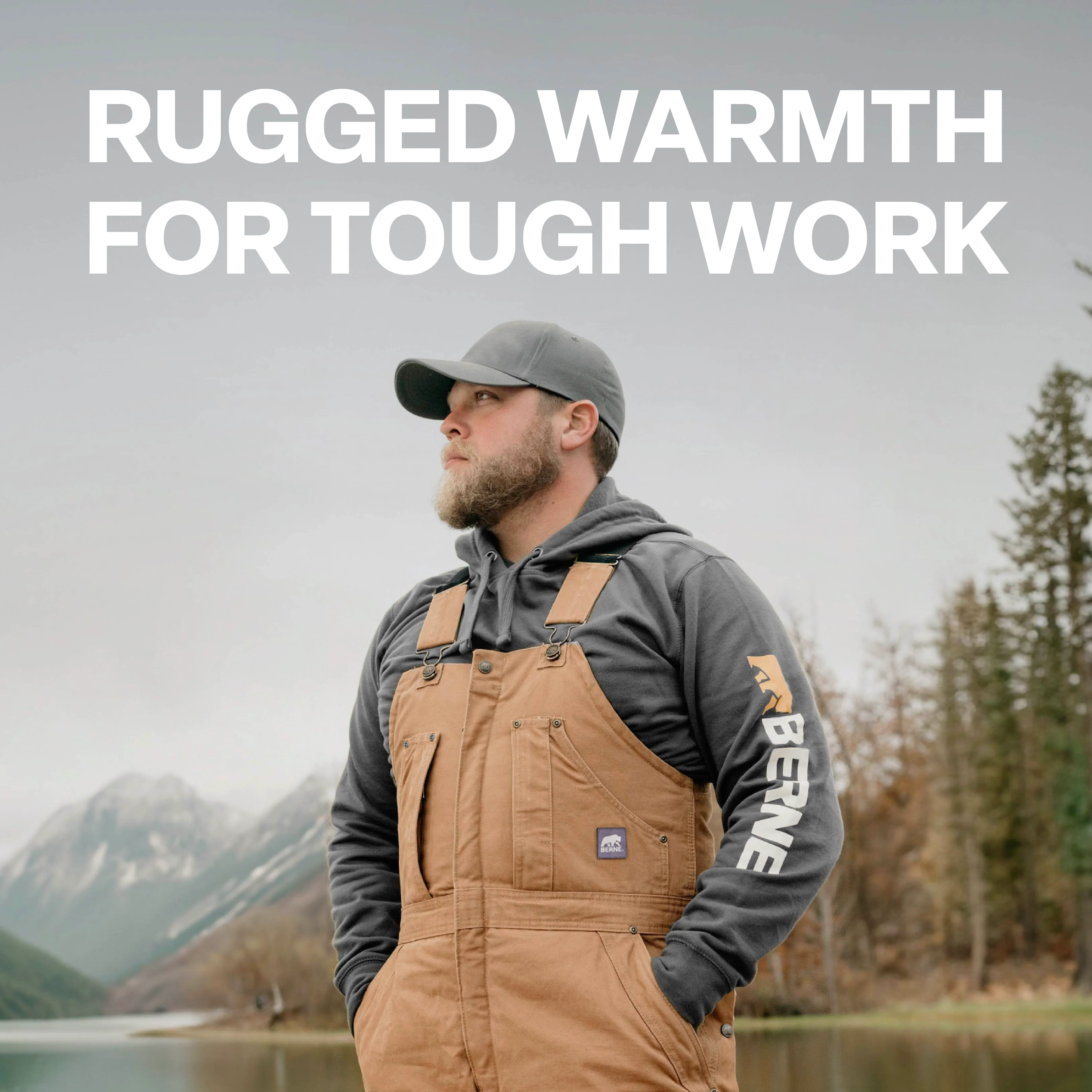 Heartland Insulated Washed Duck Bib Overall - Image 5