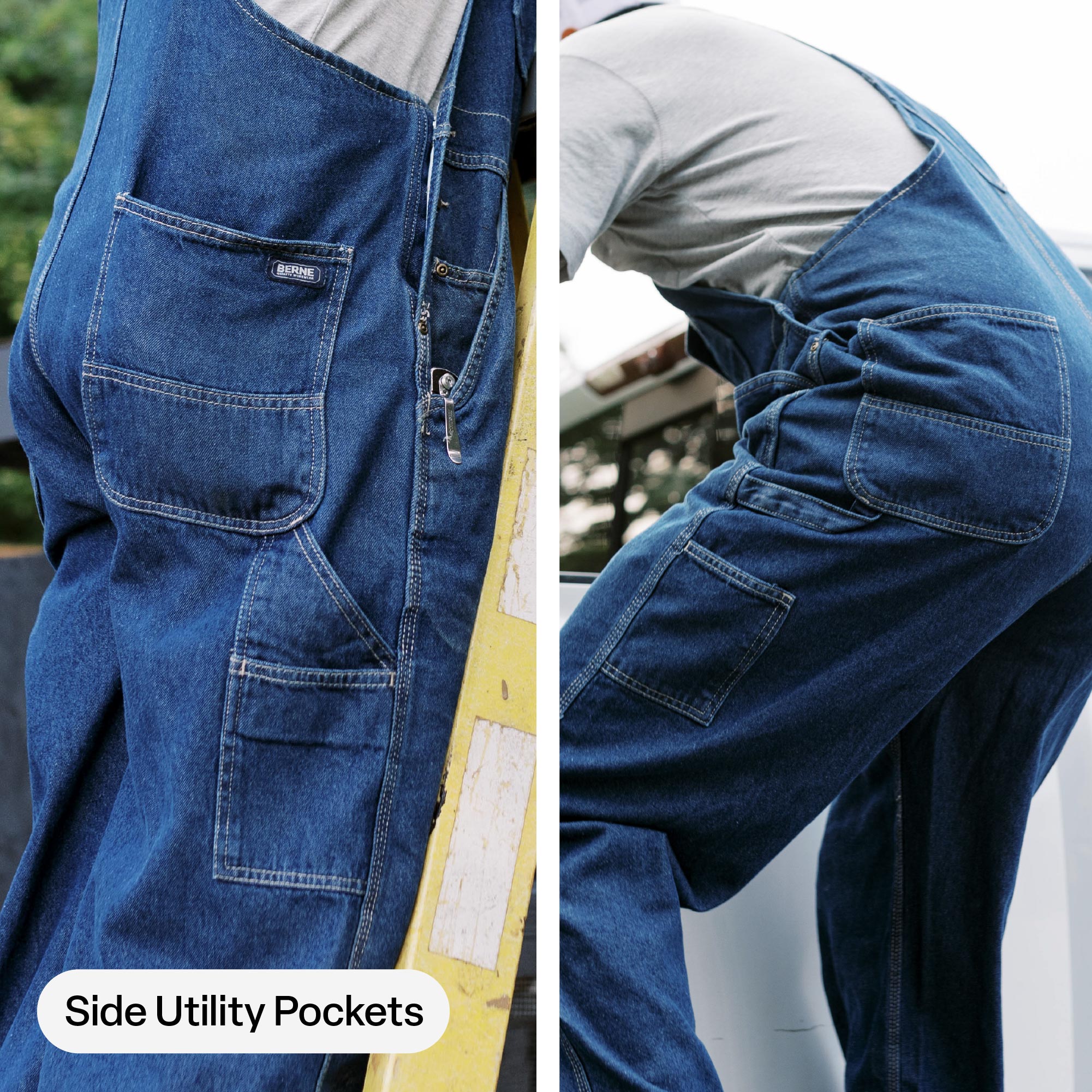 Heritage Unlined Washed Denim Bib Overall - Image 10