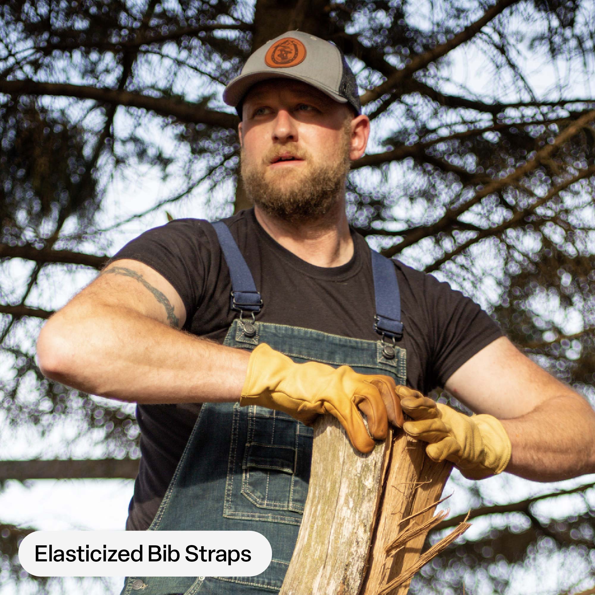 Highland Unlined Washed Flex Denim Bib Overall - Image 6