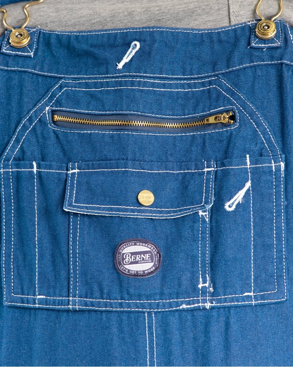 Vintage Unlined Washed Denim Bib Overall - Image 12