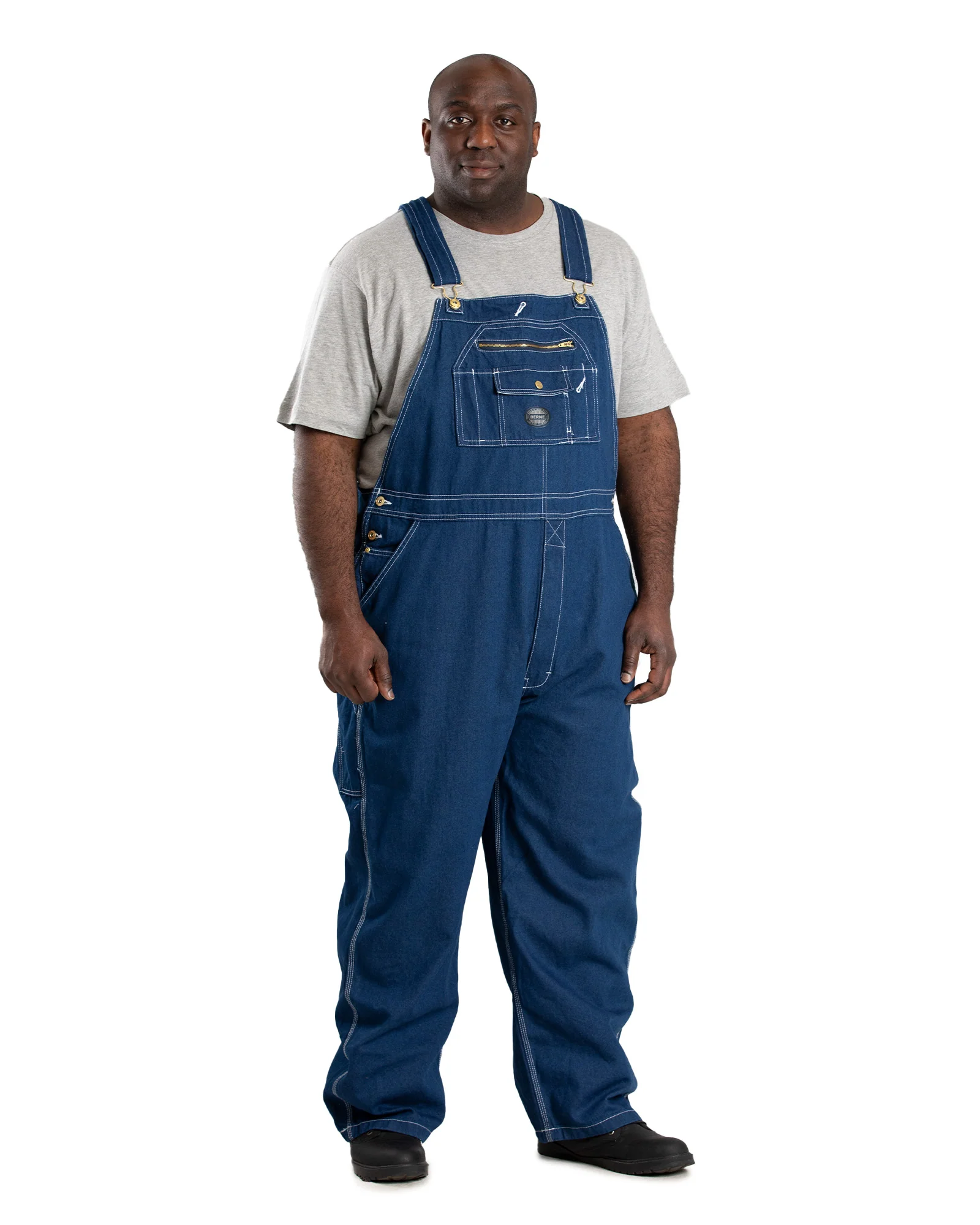 Vintage Unlined Washed Denim Bib Overall - Image 7