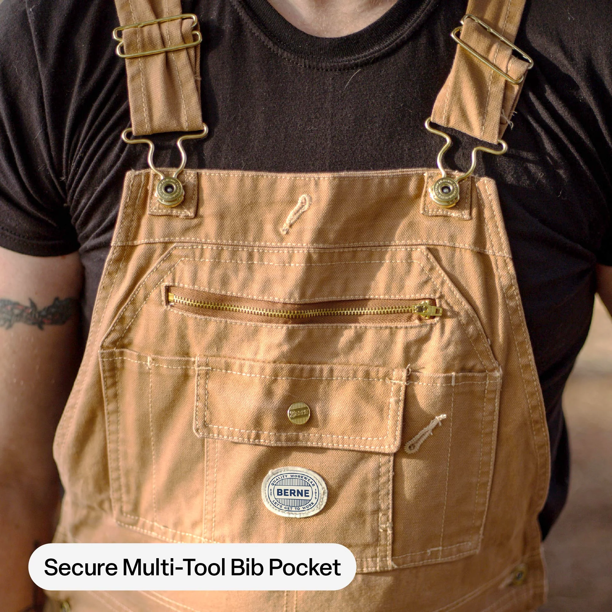 Vintage Washed Duck Bib Overall - Image 6