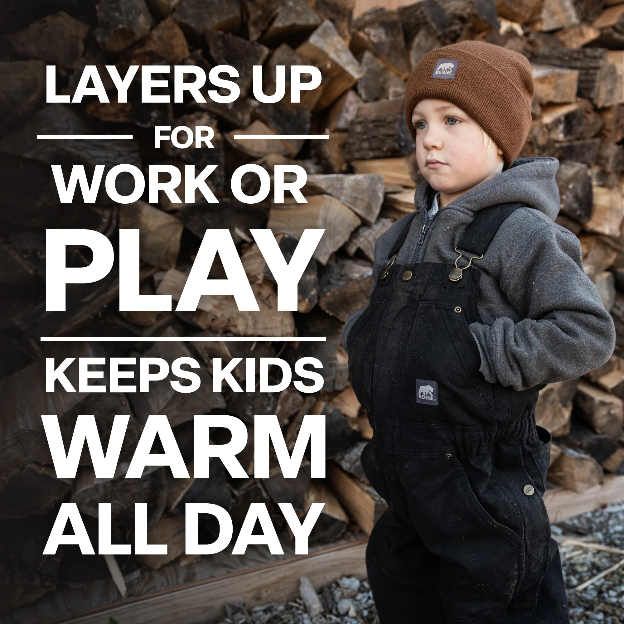 Youth Softstone Insulated Bib Overall - Image 4