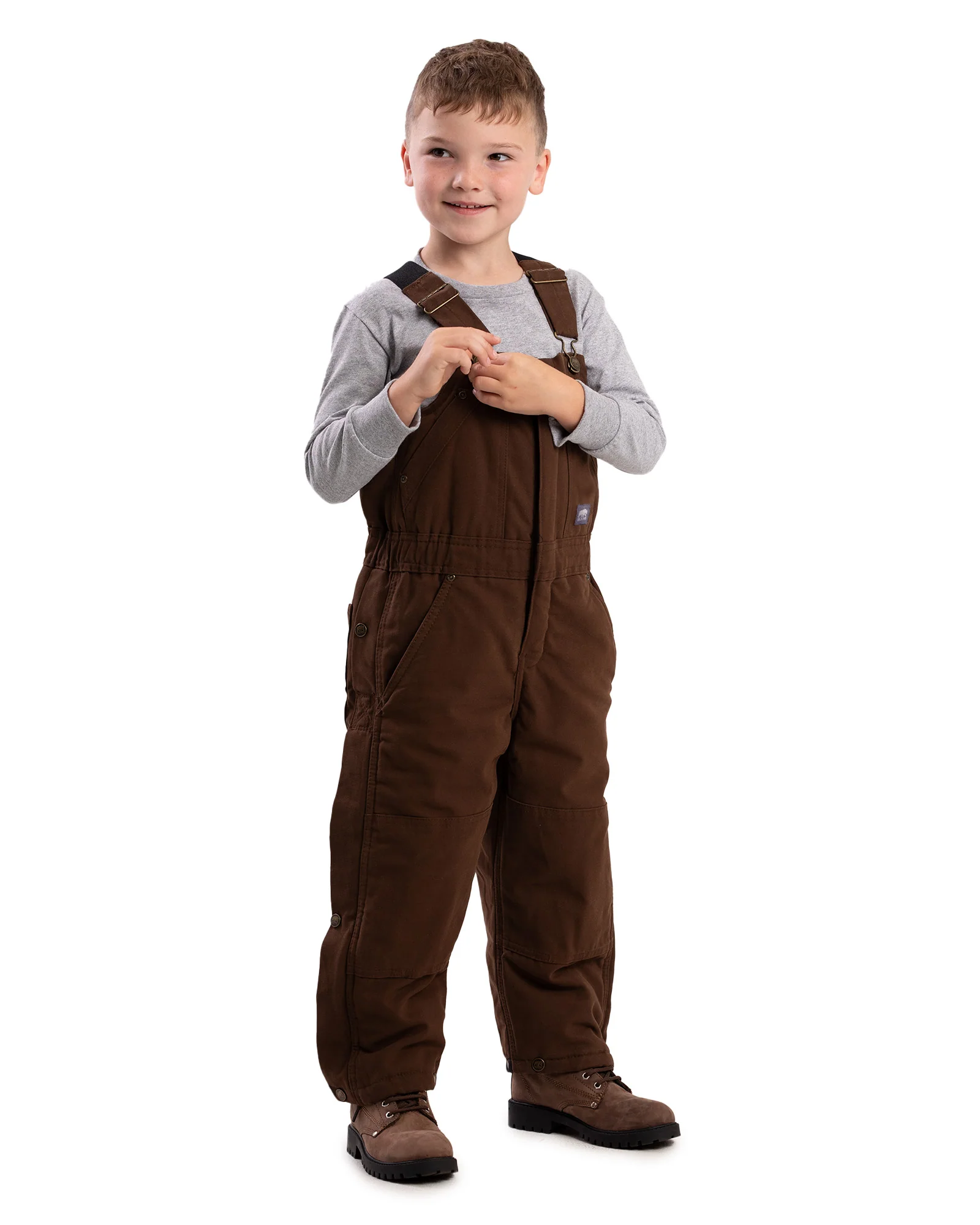 Youth Softstone Insulated Bib Overall - Image 7