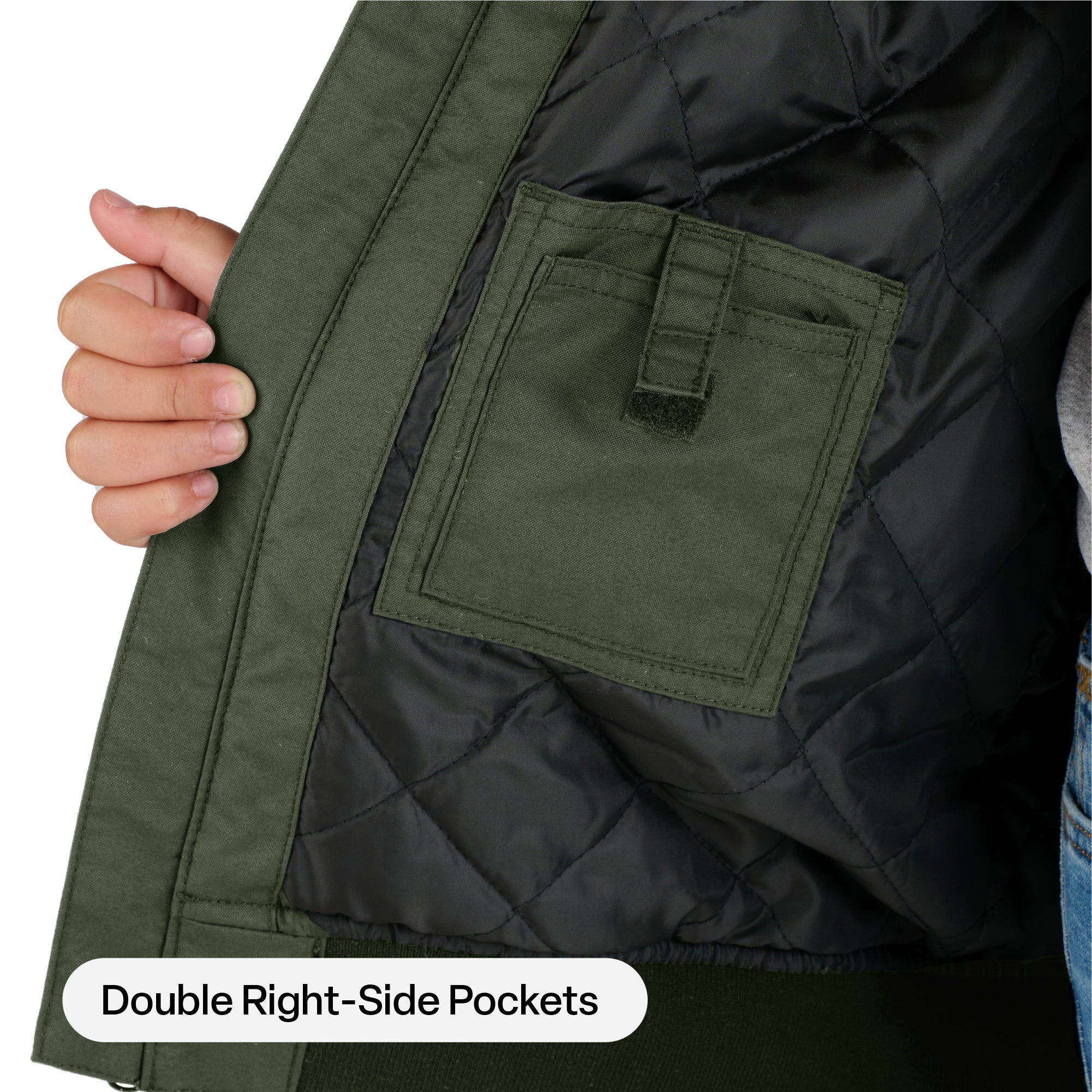 Youth Flex Nylon Insulated Hooded Jacket - Image 6