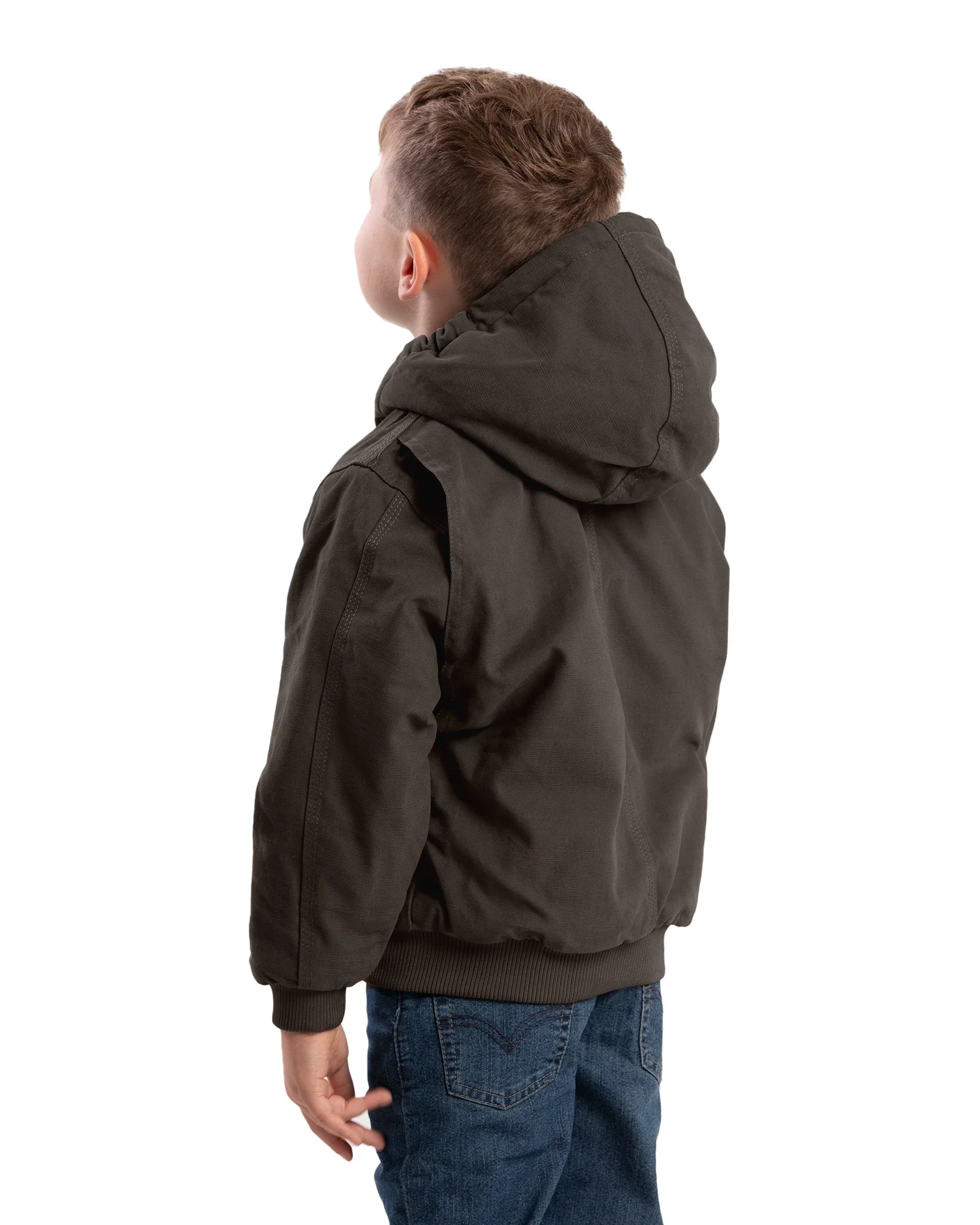 Youth Softstone Duck Hooded Jacket - Image 4