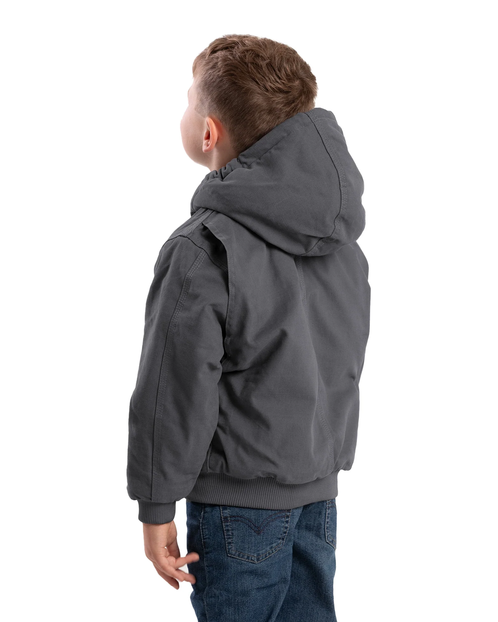 Youth Softstone Duck Hooded Jacket - Image 6