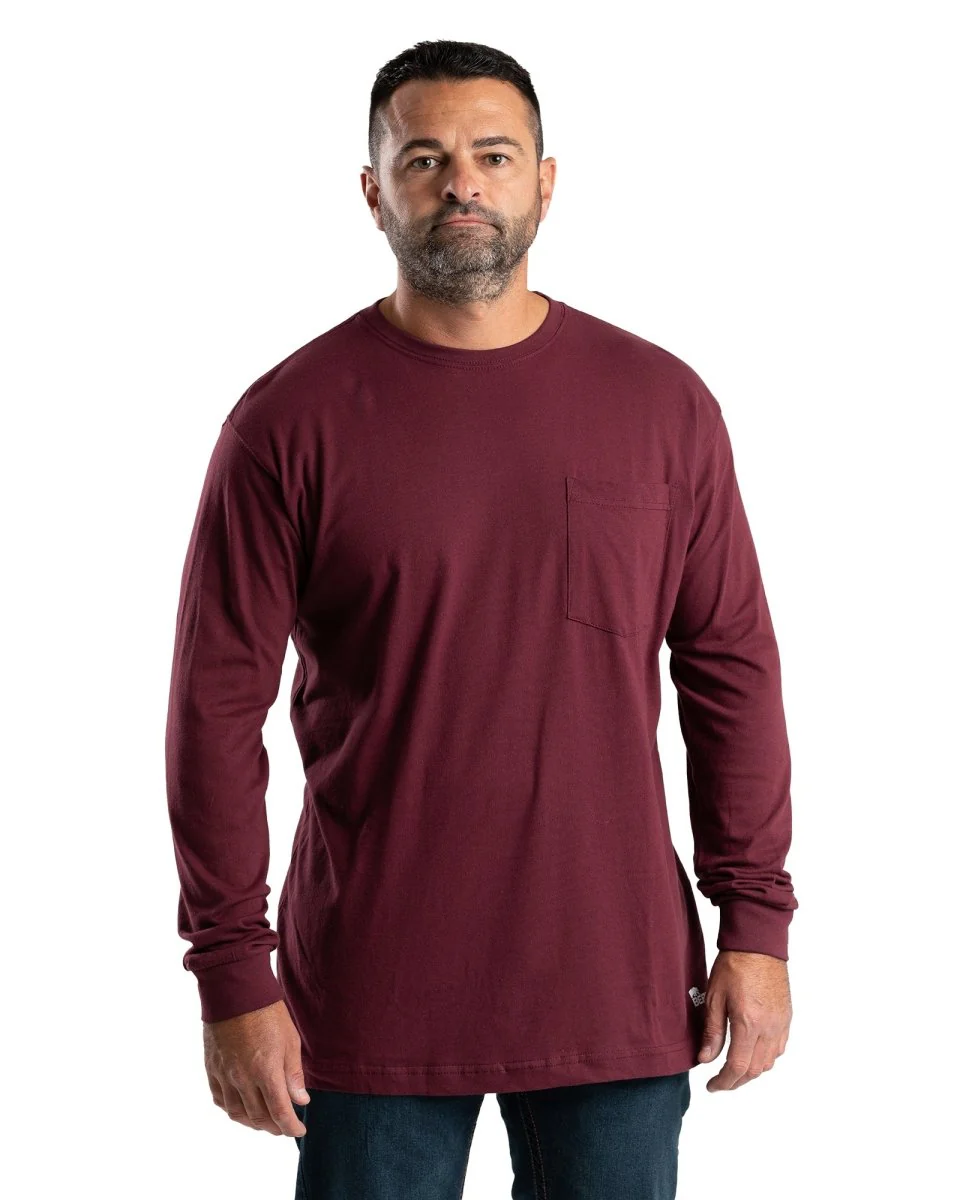 Heavyweight Long Sleeve Pocket T-Shirt - Image 15