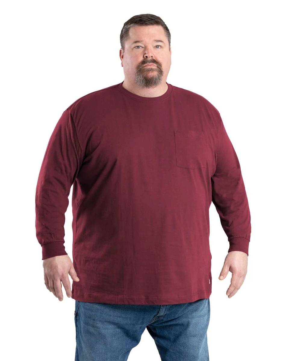 Heavyweight Long Sleeve Pocket T-Shirt - Image 17