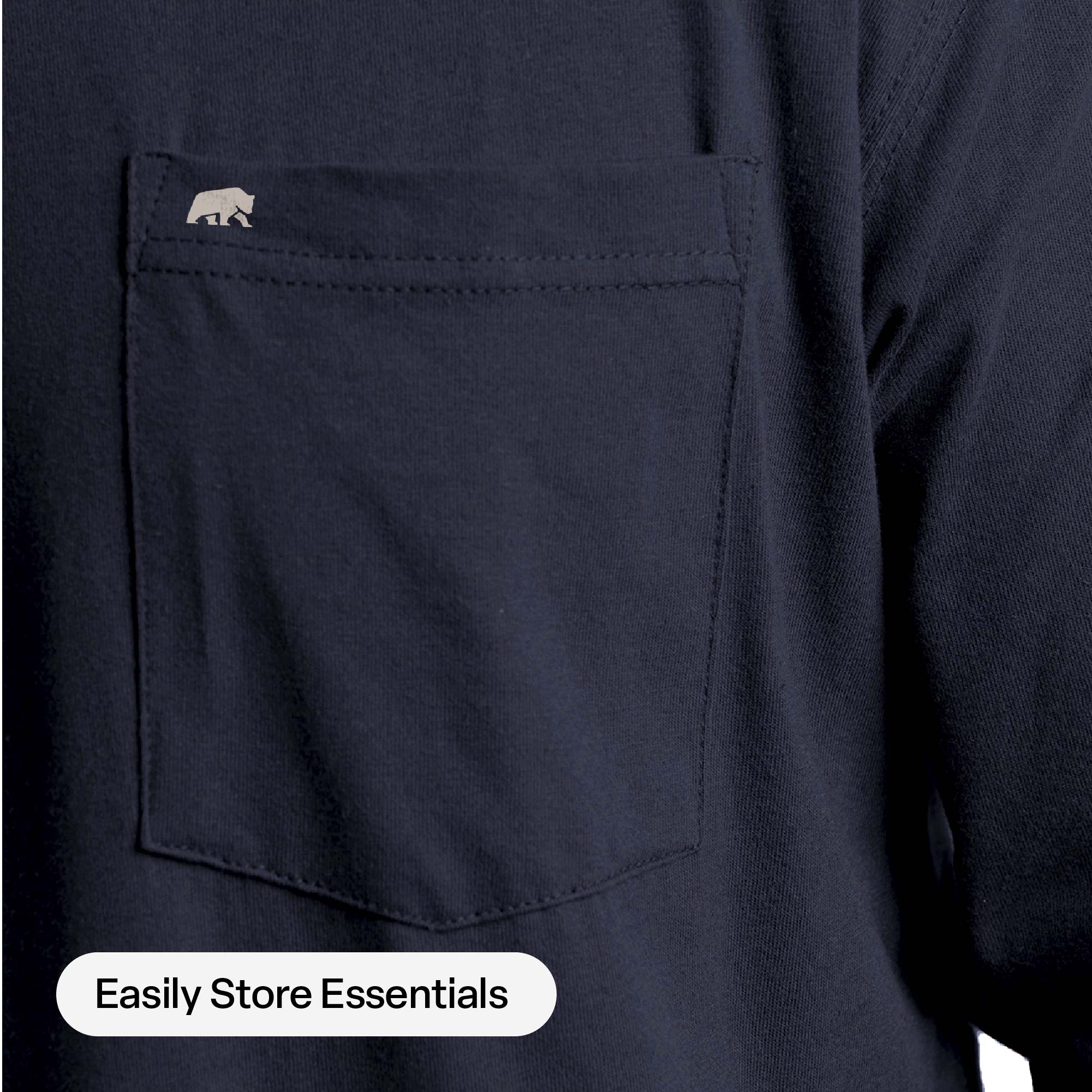 Heavyweight Long Sleeve Pocket T-Shirt - Image 6