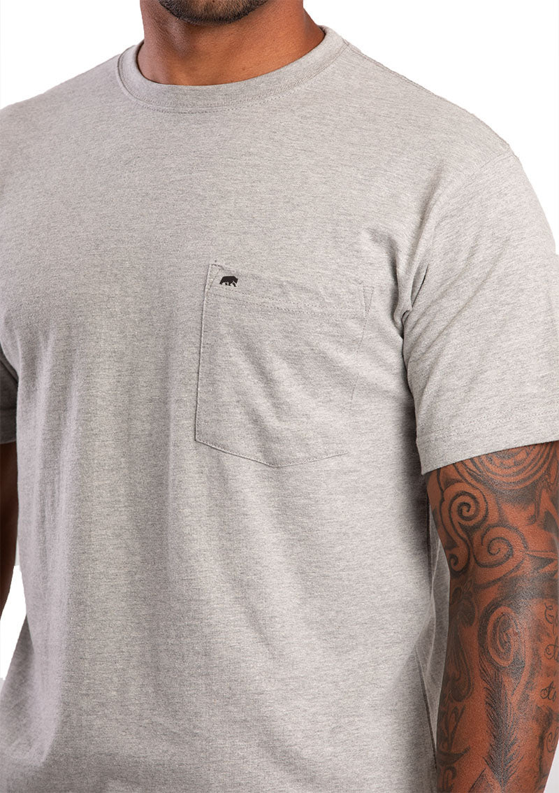 Heavyweight Short Sleeve Pocket T-Shirt - Image 3