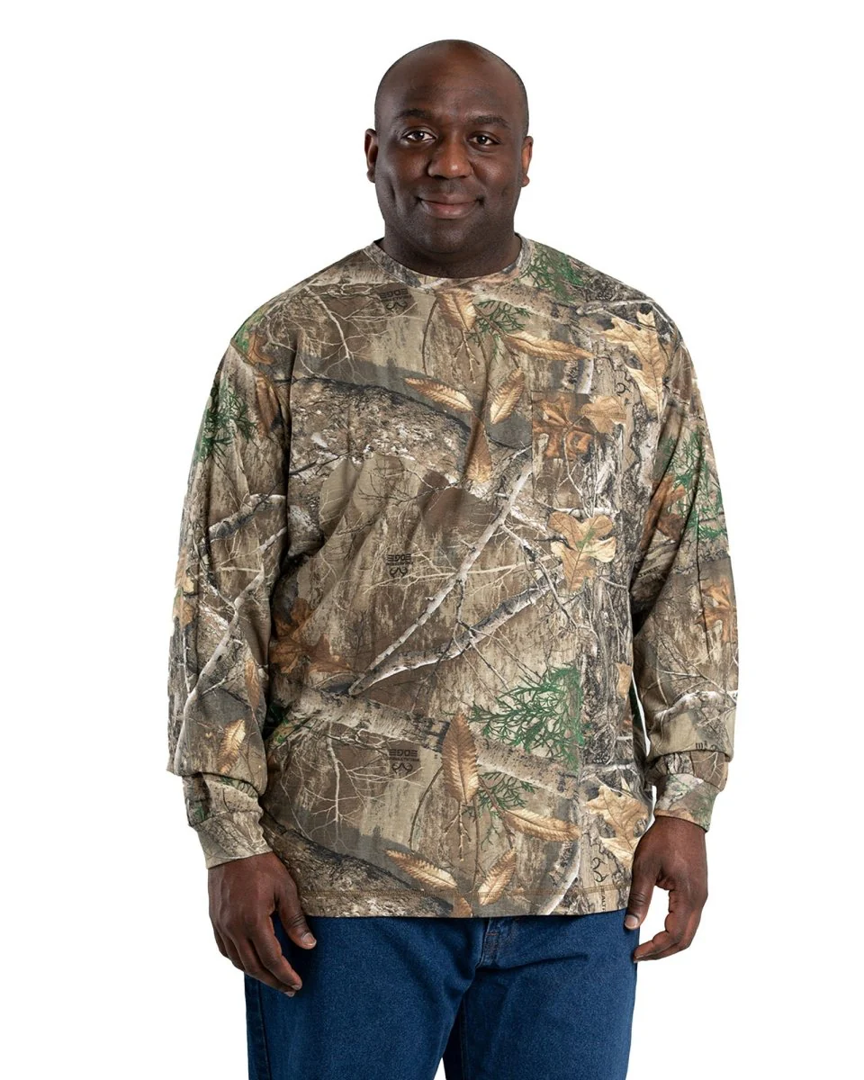 Camo Performance Long Sleeve Pocket Tee - Image 3
