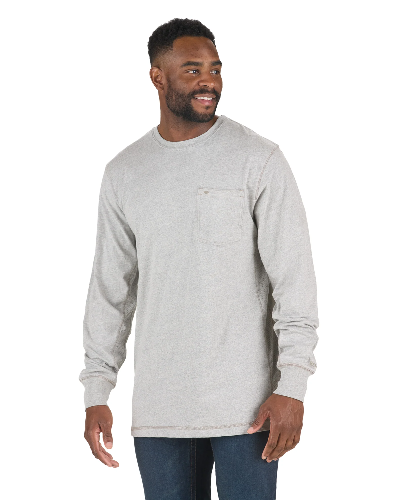 Men's WorkVent Long Sleeve Pocket T-Shirt - Image 5