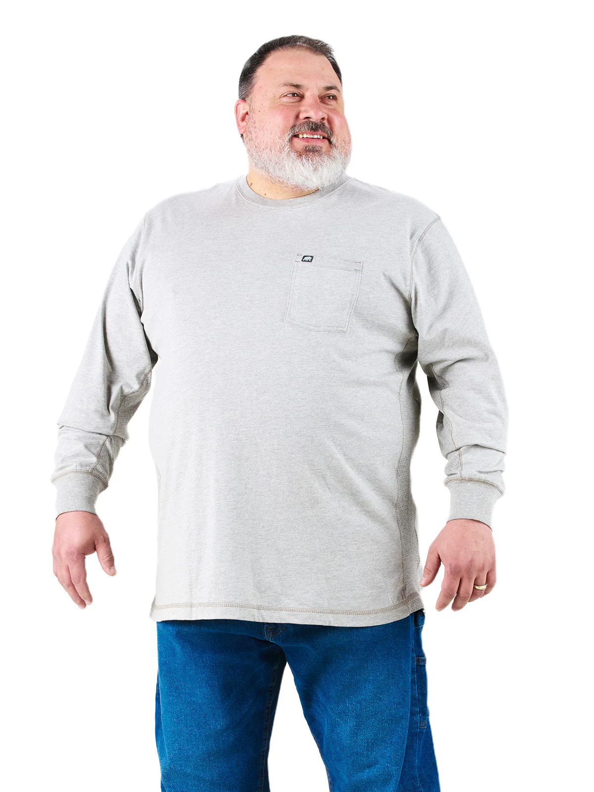 Men's WorkVent Long Sleeve Pocket T-Shirt - Image 7