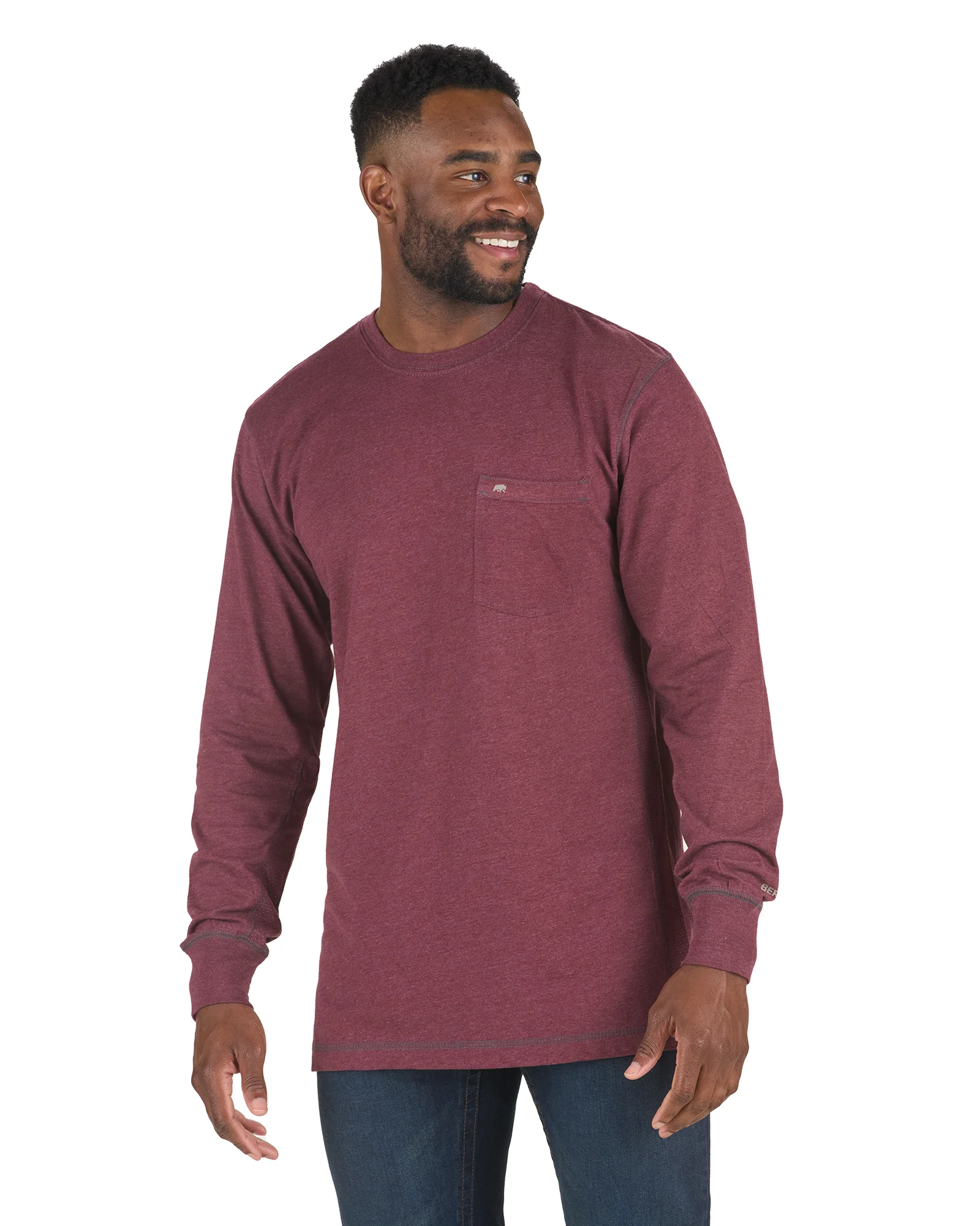 Men's WorkVent Long Sleeve Pocket T-Shirt - Image 9