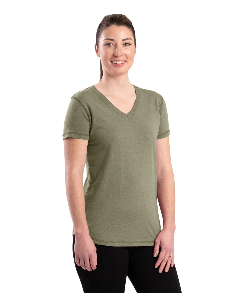 Women's Performance V-Neck Short Sleeve T-Shirt - Image 15