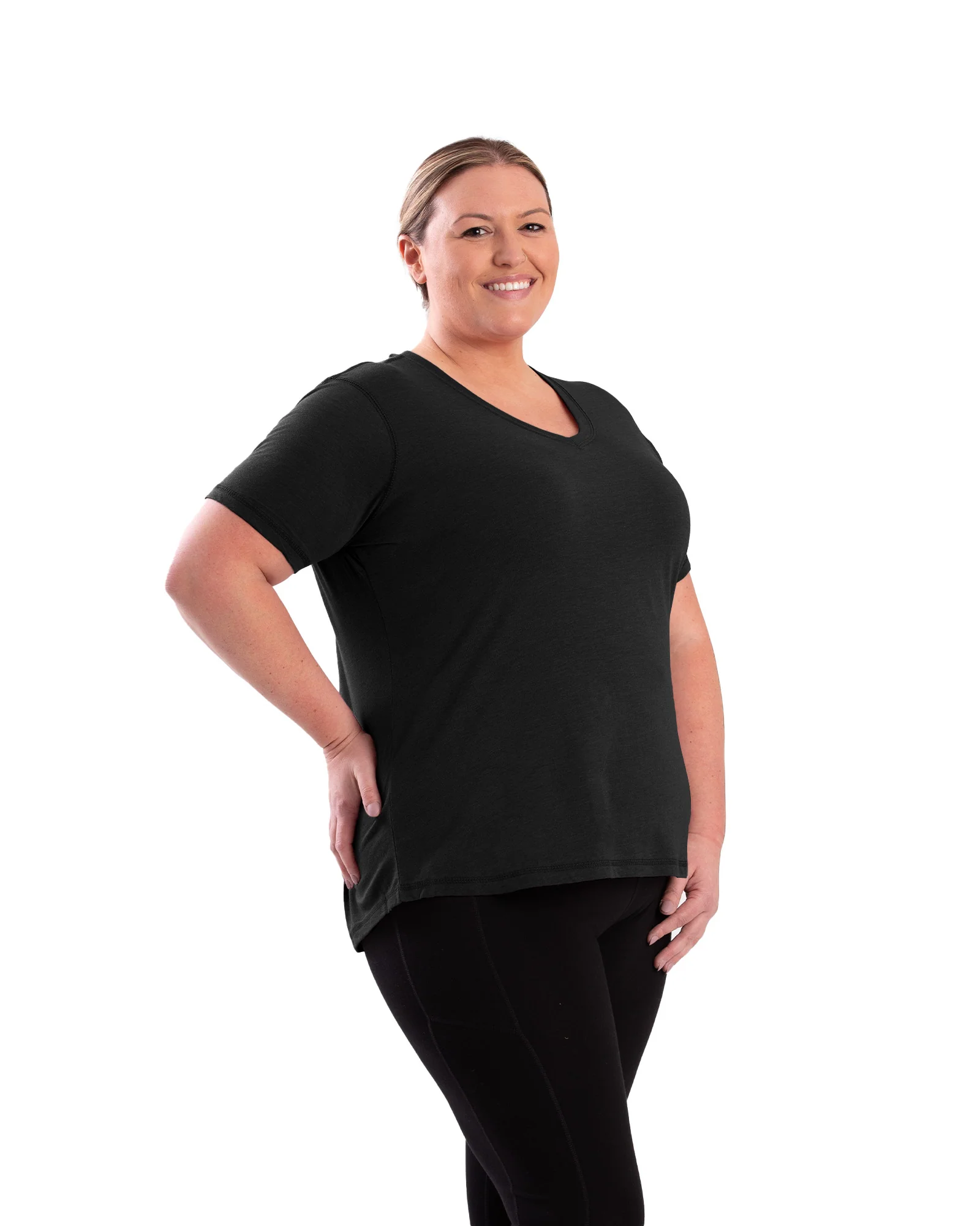 Women's Performance V-Neck Short Sleeve T-Shirt - Image 22