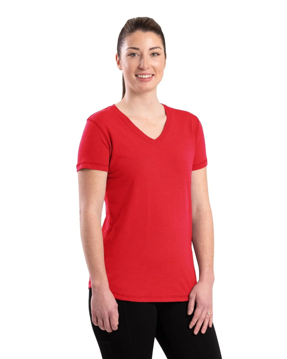 Women's Performance V-Neck Short Sleeve T-Shirt - Image 23