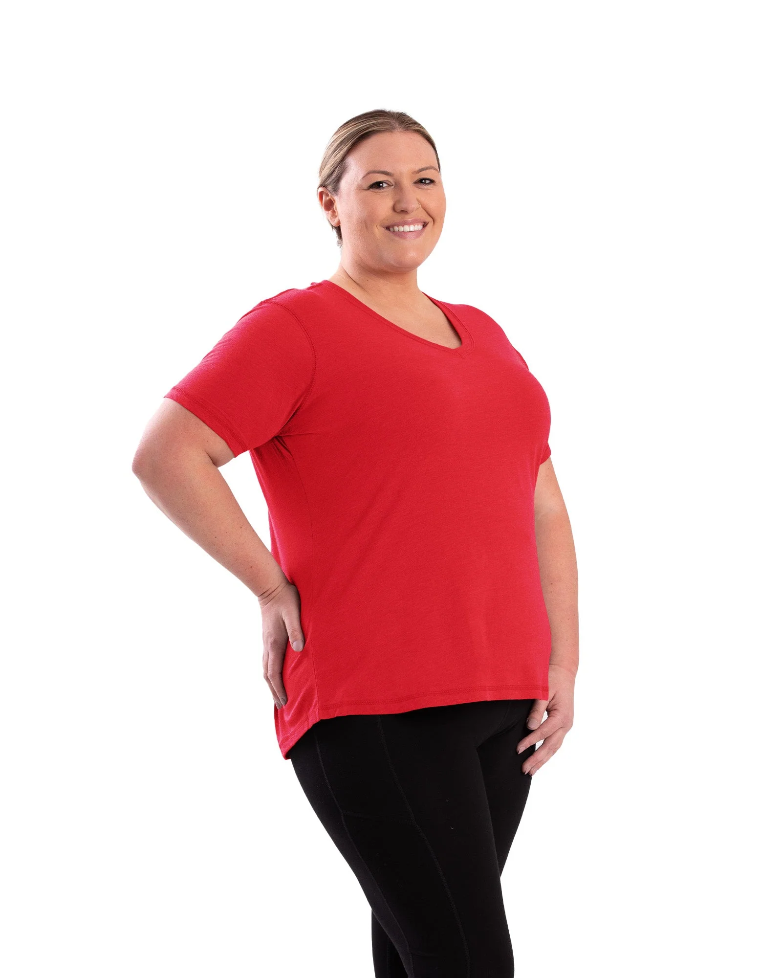 Women's Performance V-Neck Short Sleeve T-Shirt - Image 24
