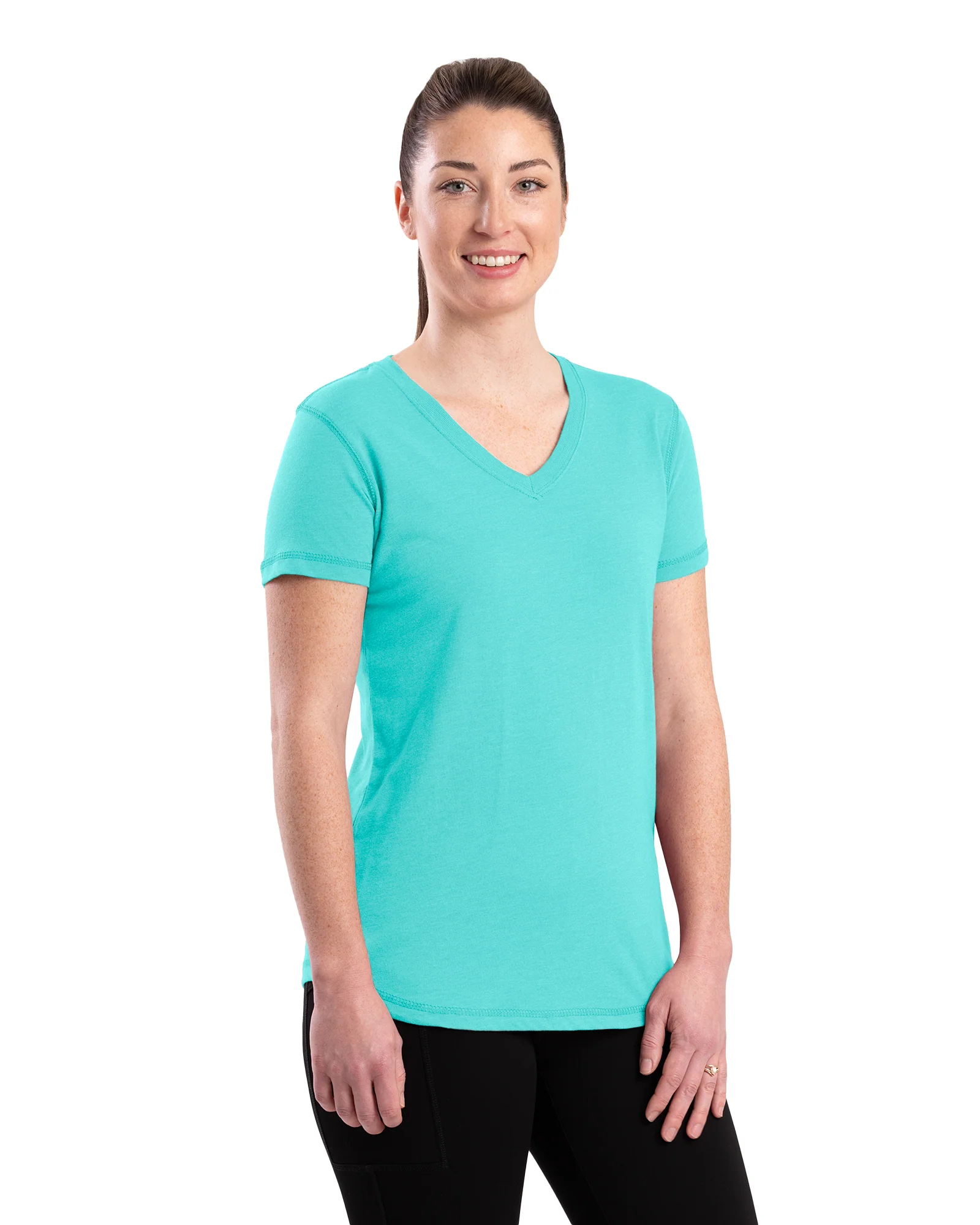 Women's Performance V-Neck Short Sleeve T-Shirt - Image 25