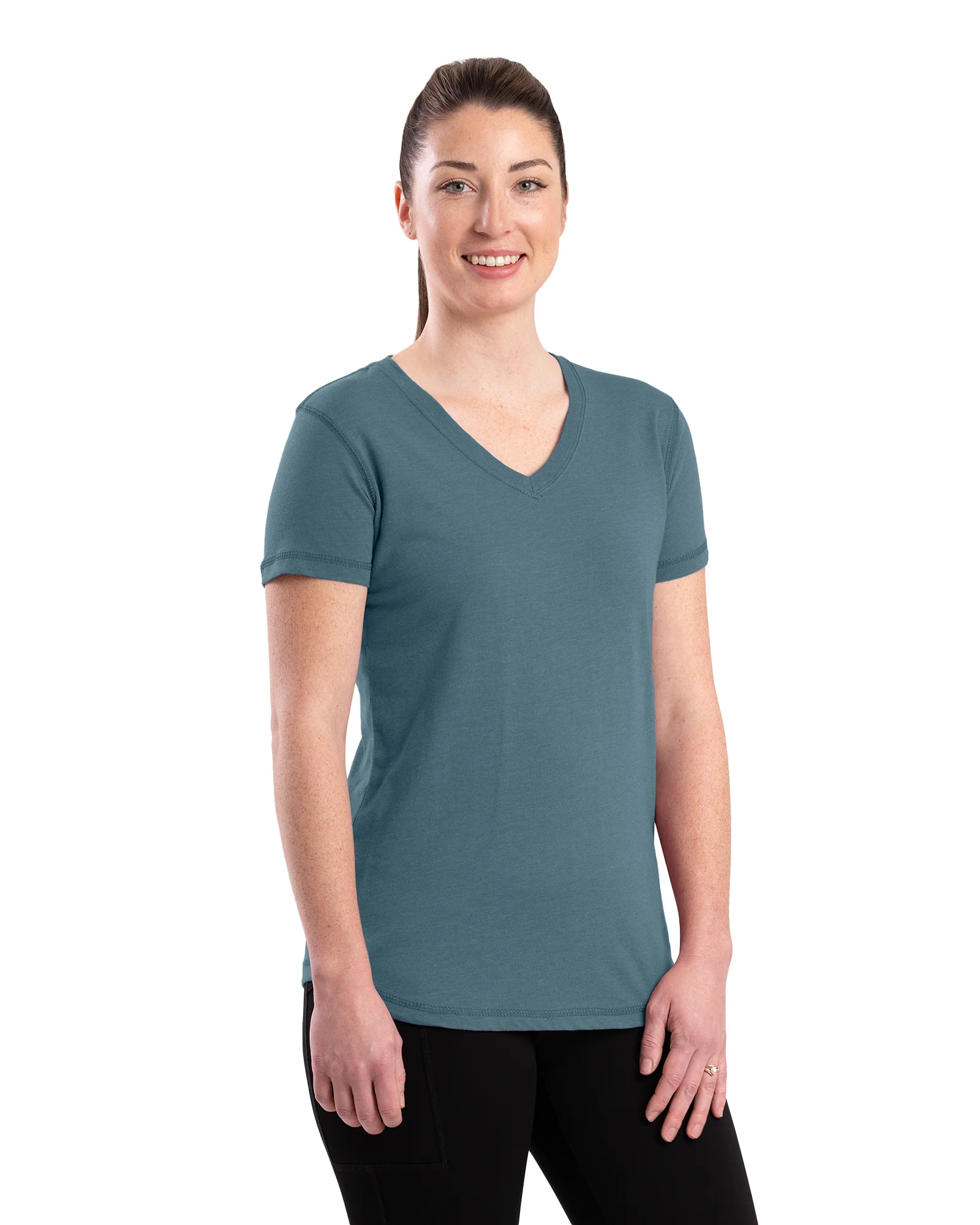 Women's Performance V-Neck Short Sleeve T-Shirt - Image 26