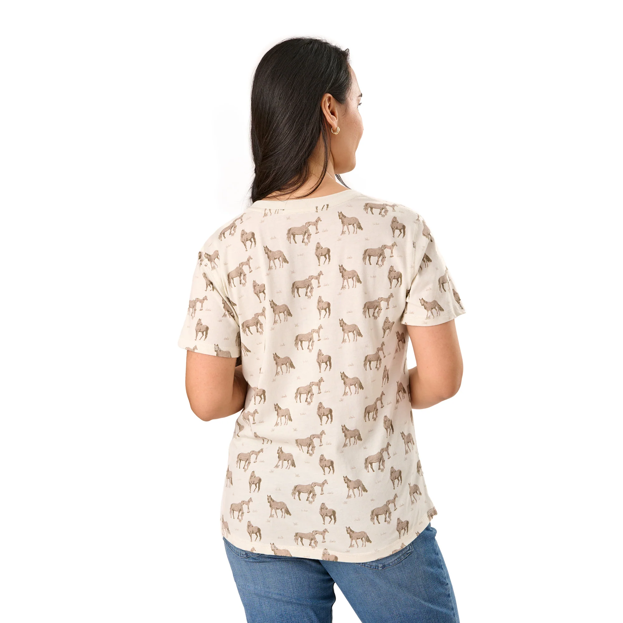 Women's Performance V-Neck Short Sleeve T-Shirt (Prints) - Image 25