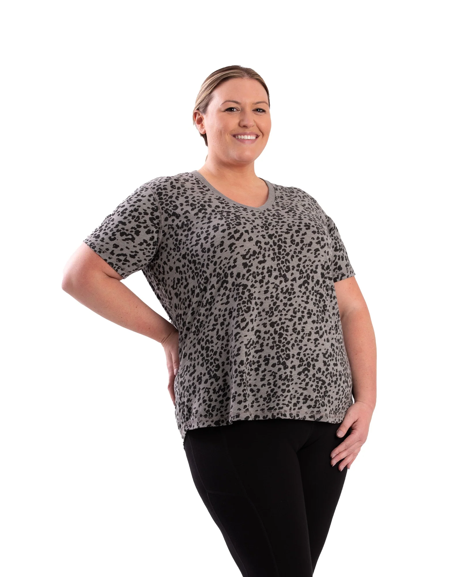 Women's Performance V-Neck Short Sleeve T-Shirt (Prints) - Image 7