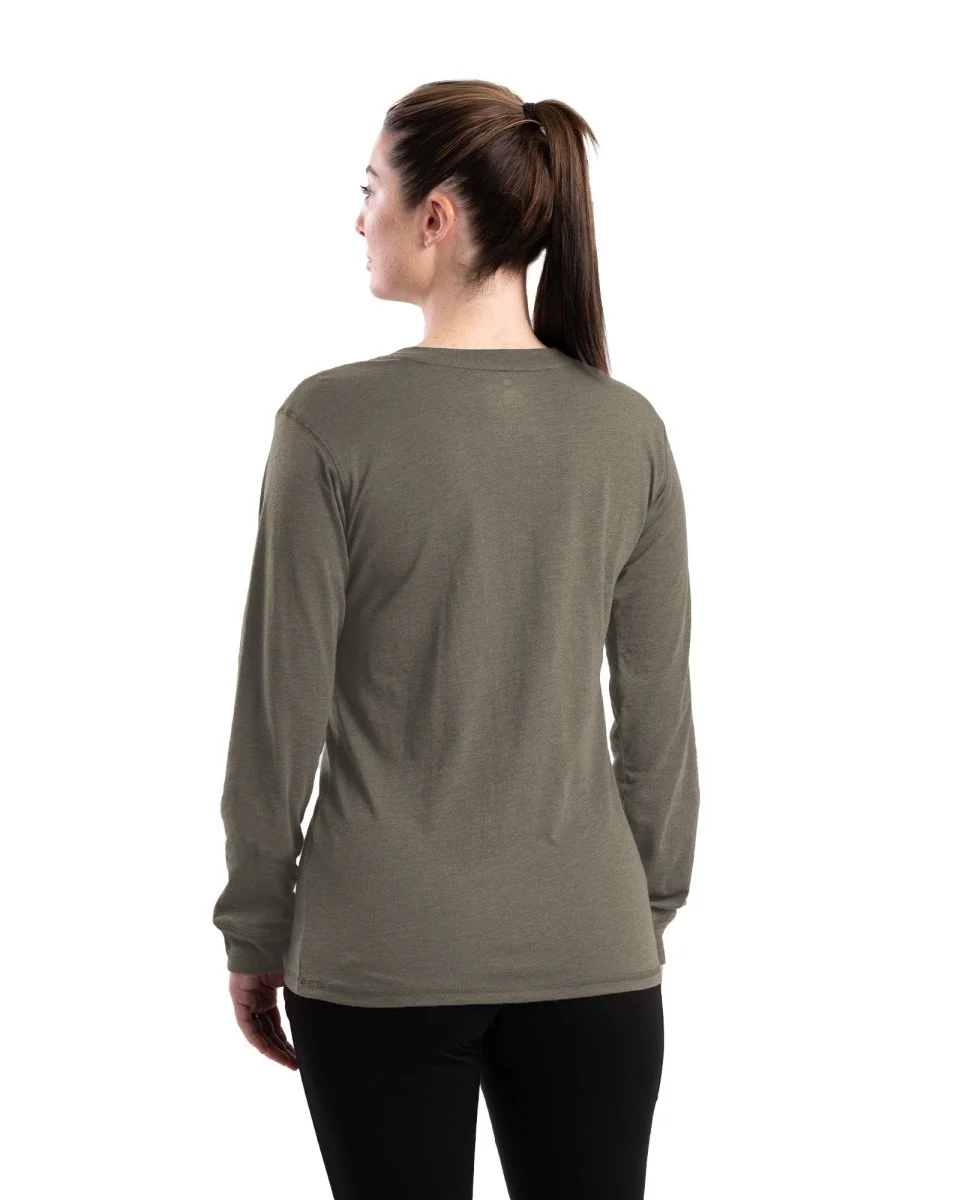 Women's Performance V-Neck Long Sleeve T-Shirt - Image 10