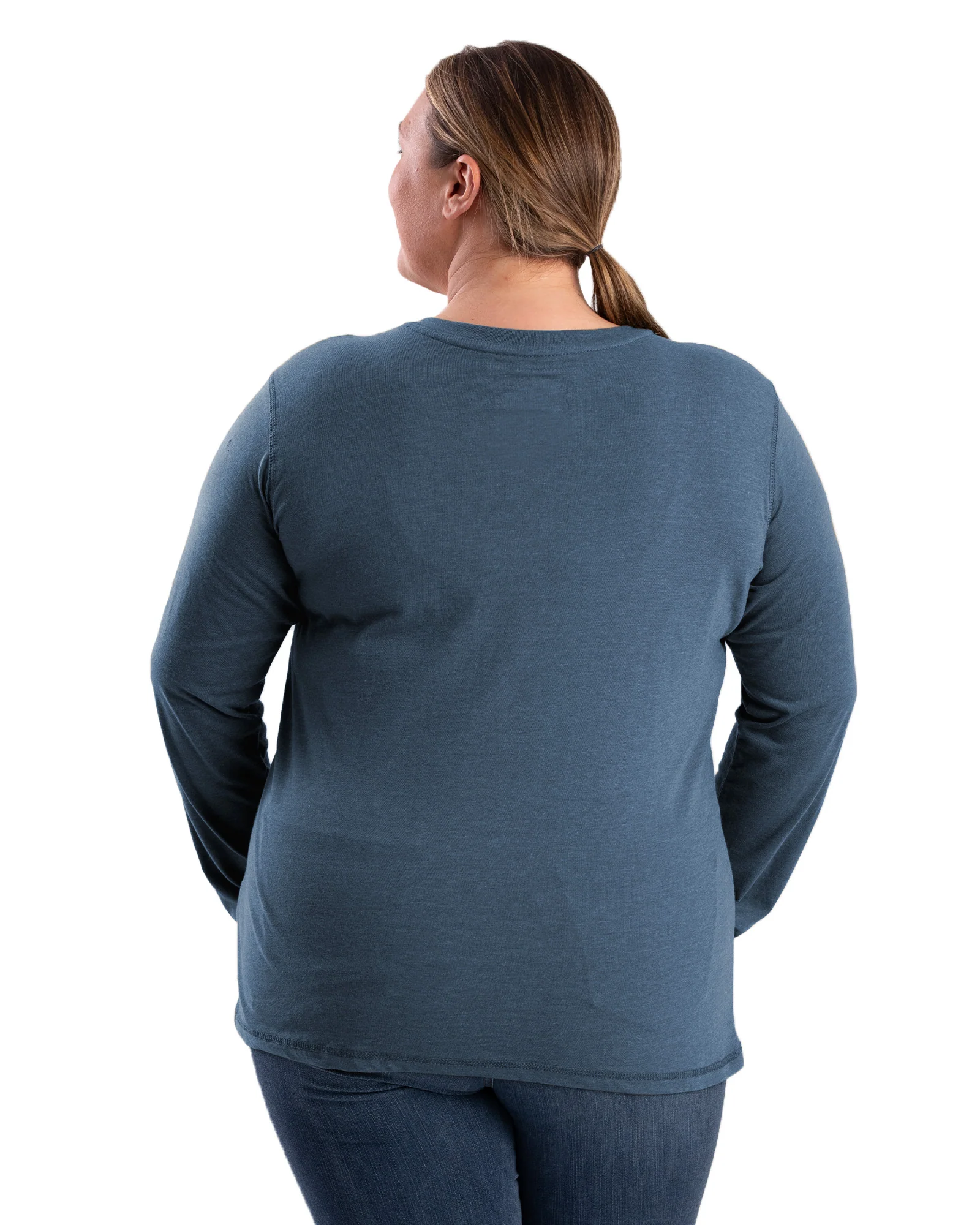 Women's Performance V-Neck Long Sleeve T-Shirt - Image 16