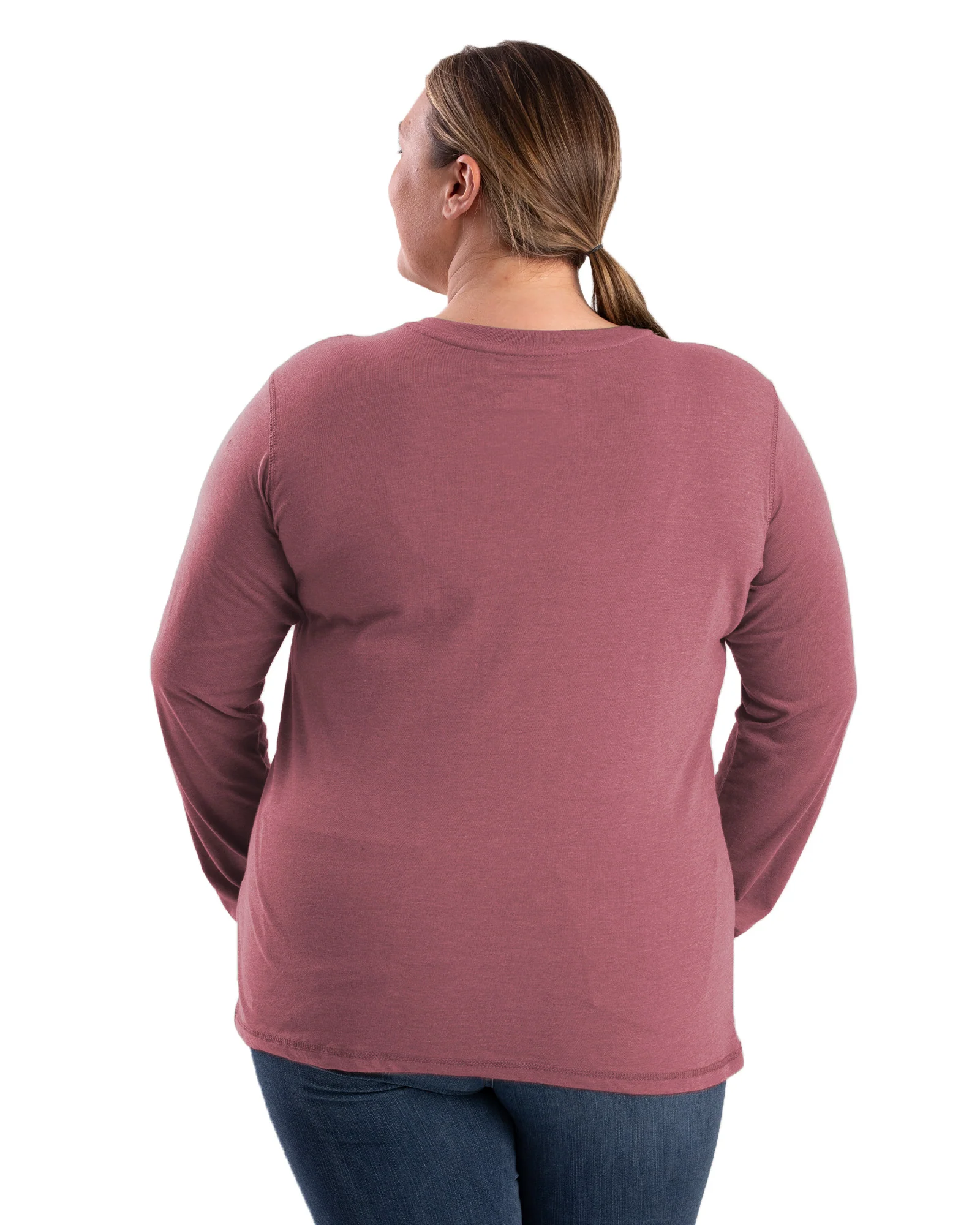 Women's Performance V-Neck Long Sleeve T-Shirt - Image 4