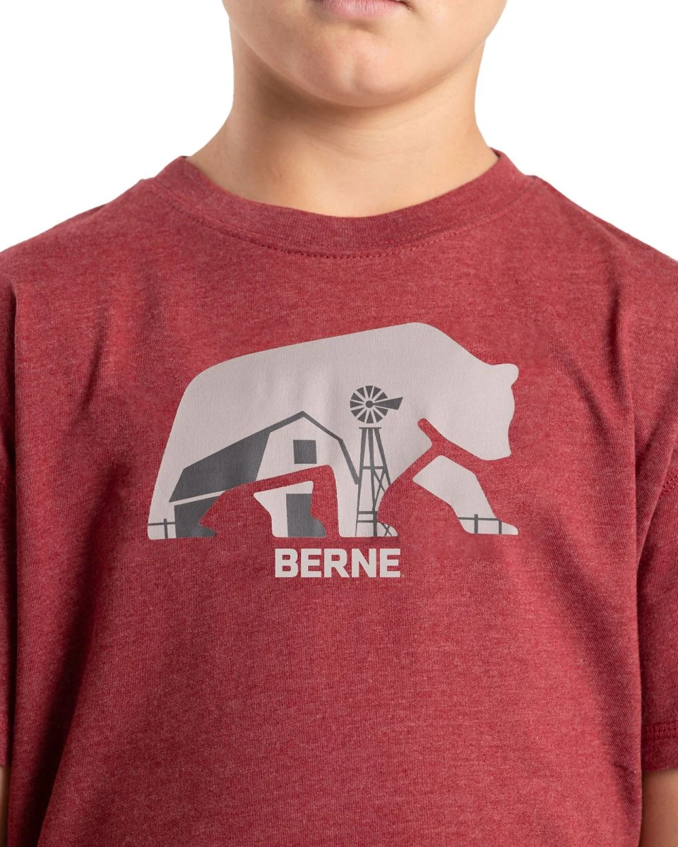 Youth Big Bear Barn T-Shirt - Image 3
