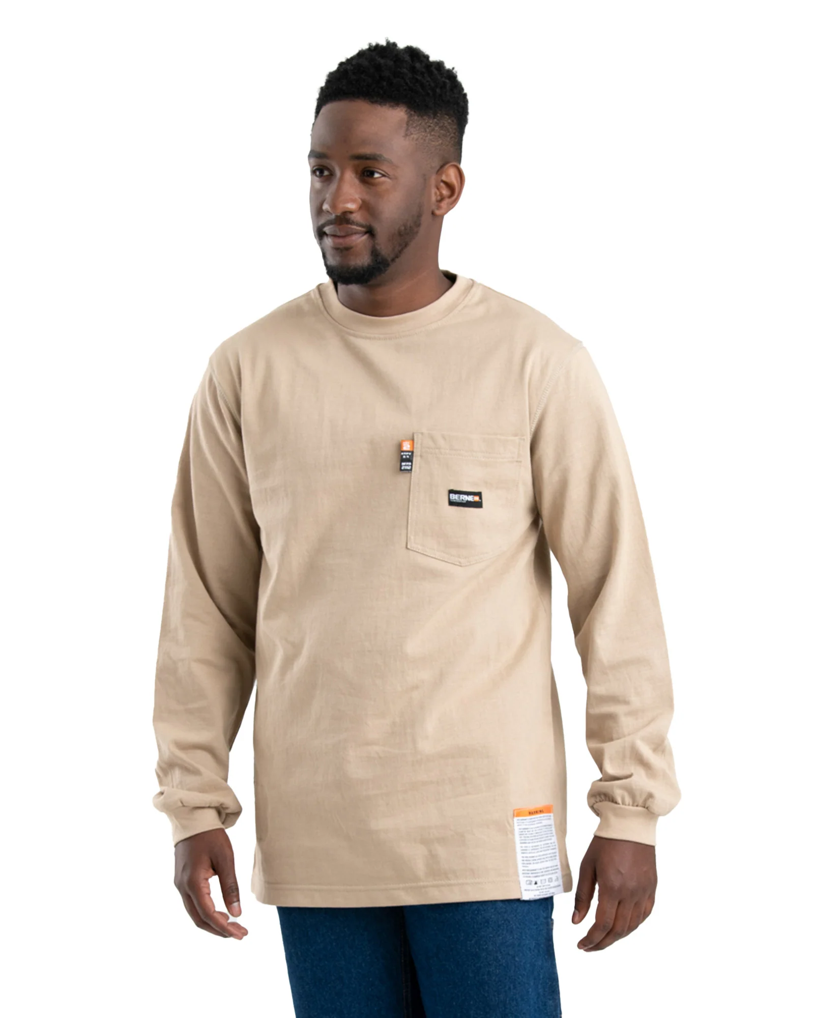 Flame Resistant Crew Neck Pocket T-Shirt - Image 8