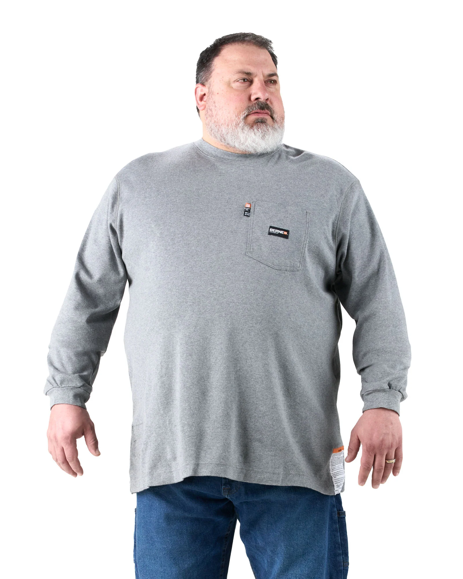 Flame Resistant Crew Neck Pocket T-Shirt - Image 9