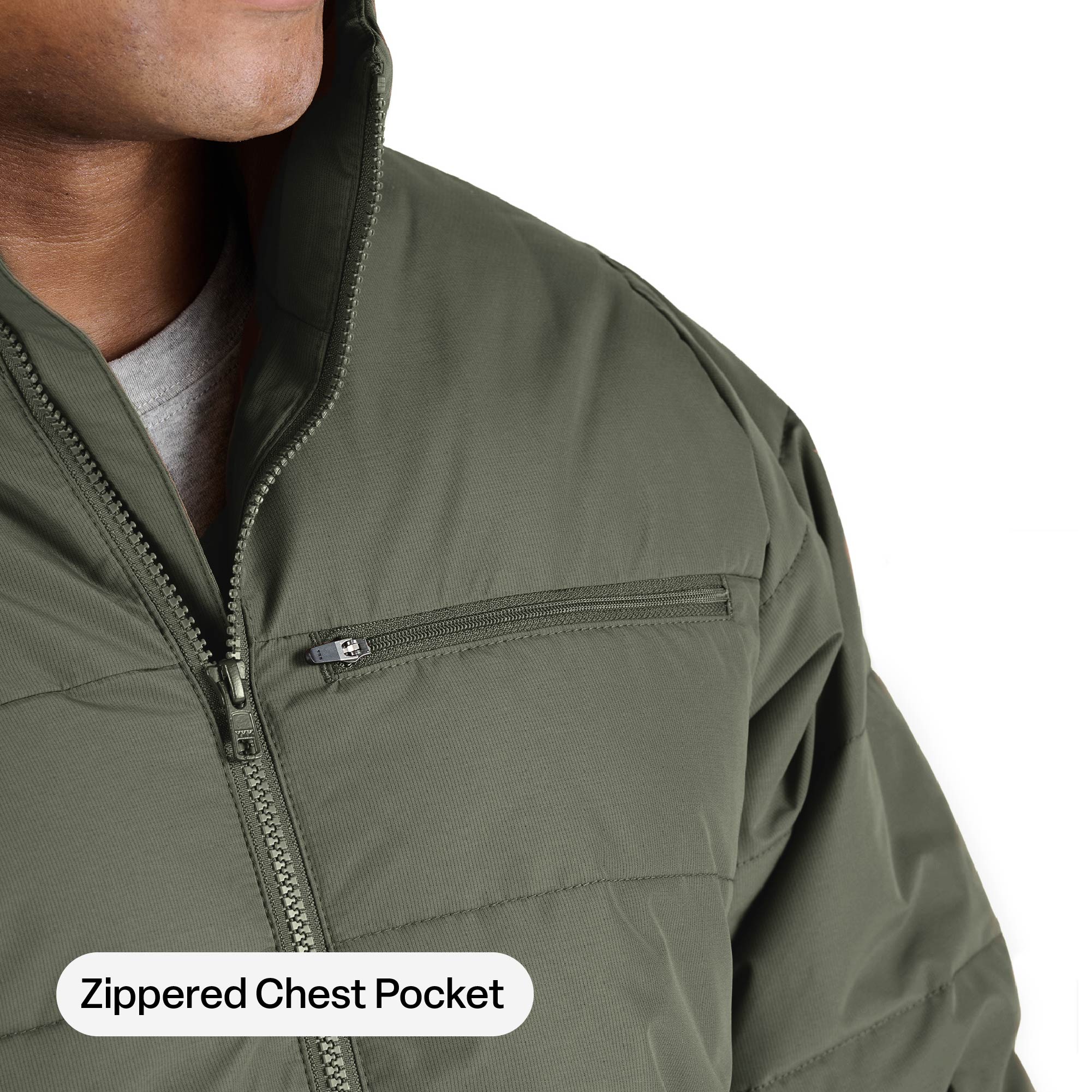 Channel Quilt Ripstop Hooded Jacket - Image 5