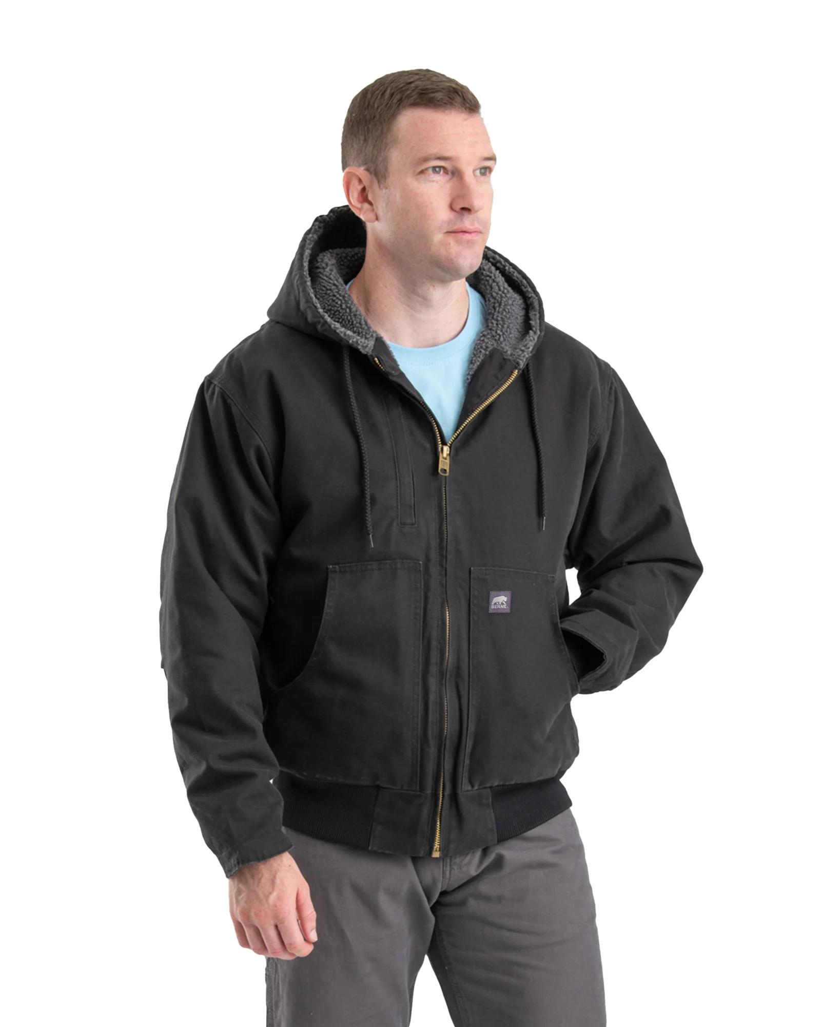 Highland Flex180® Washed Duck Hooded Work Jacket - Image 3