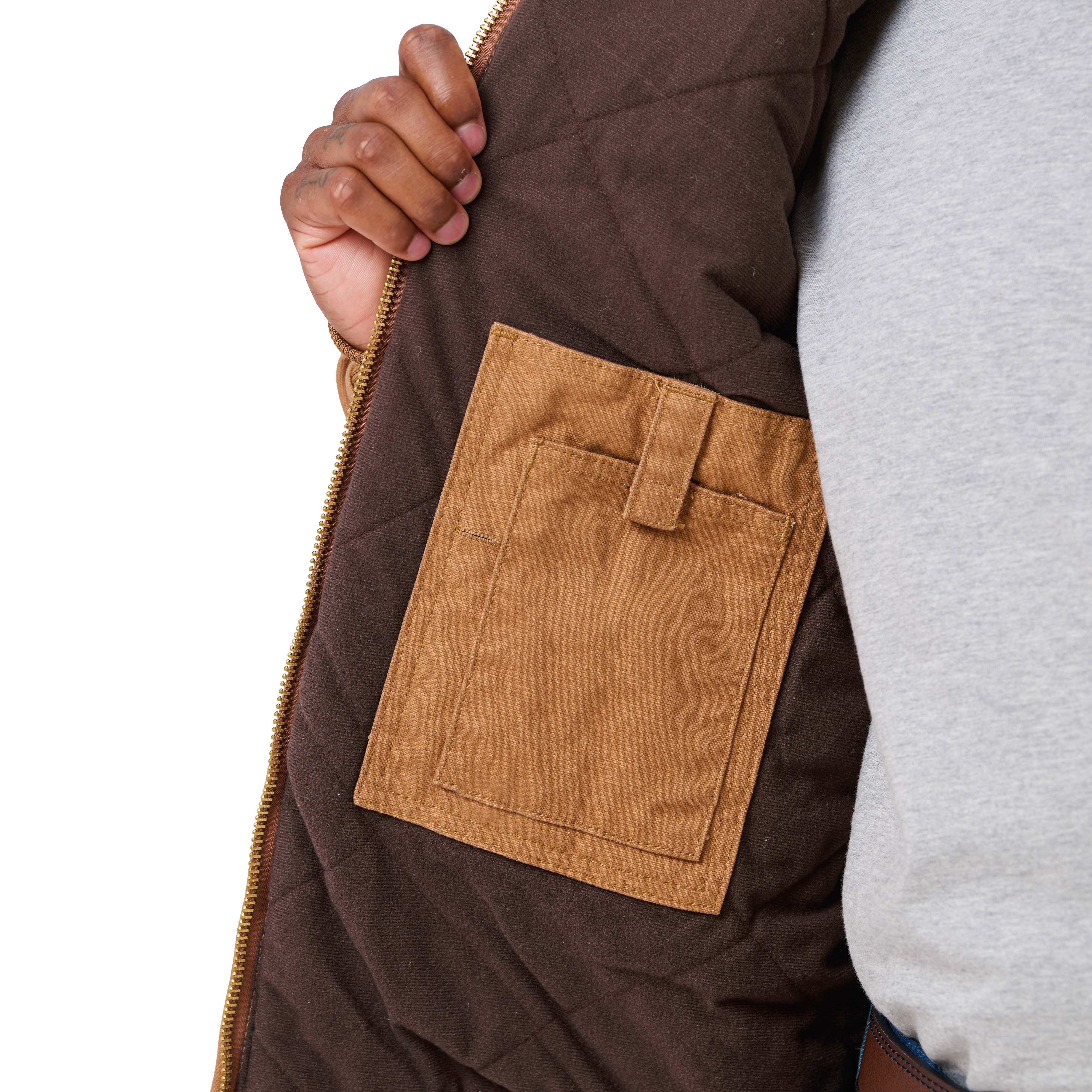 Heartland Washed Duck Hooded Work Jacket - Image 5