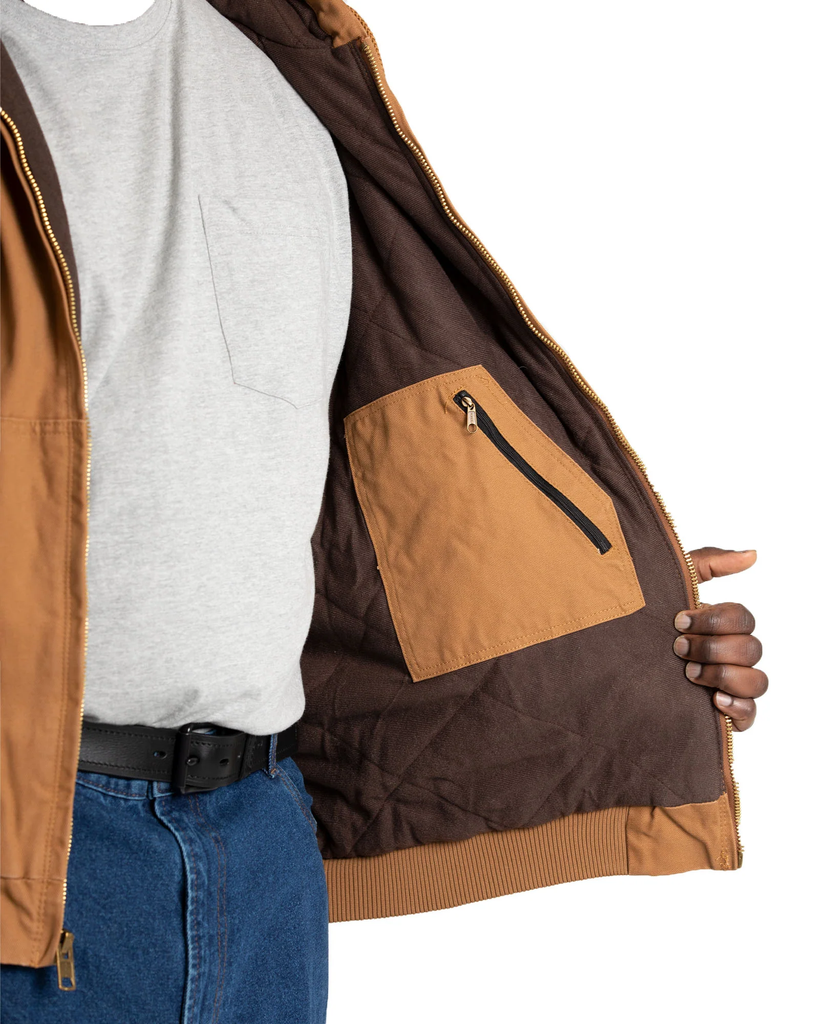 Heartland Washed Duck Hooded Work Jacket - Image 7