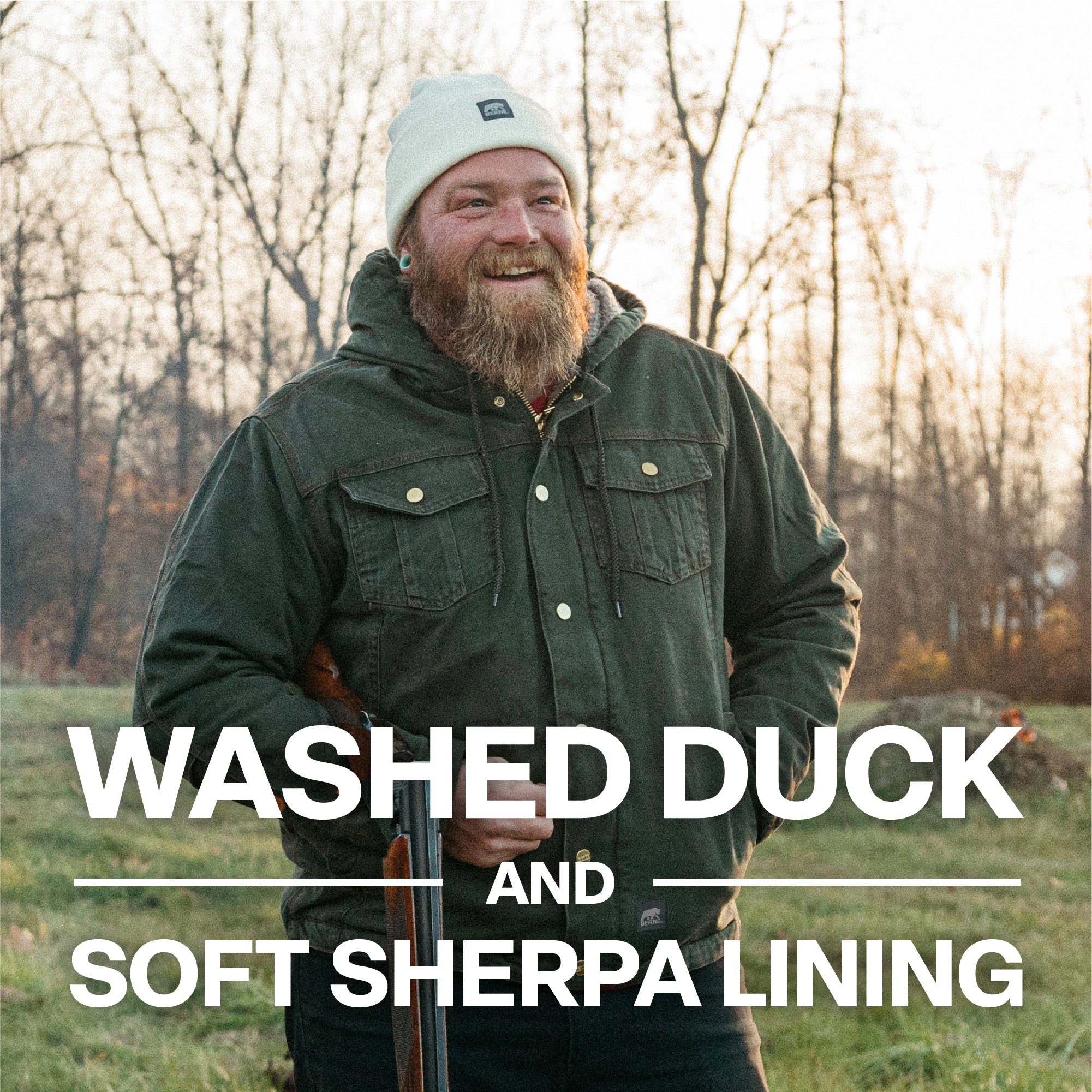 Washed Sherpa-Lined Hooded Jacket - Image 4