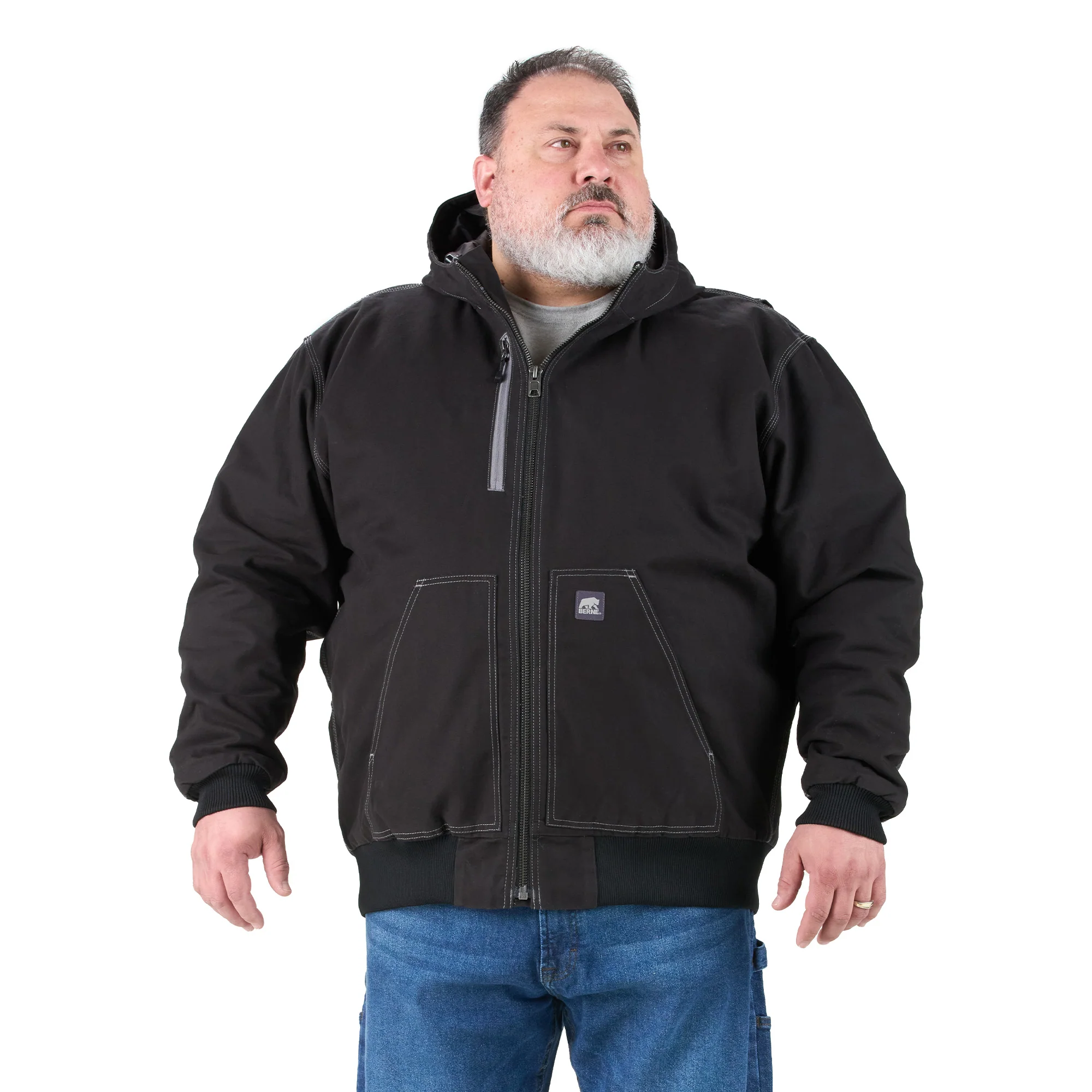 Highland Duck Hooded Active Work Jacket - Image 3