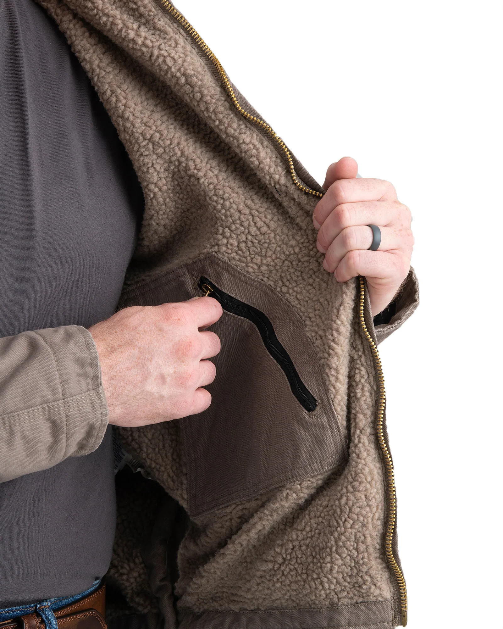 Heartland Washed Duck Hooded Work Coat - Image 4