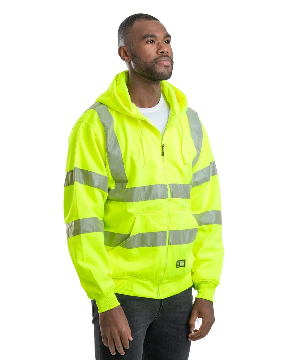 Hi Vis Class 3 Thermal-Lined Hooded Sweatshirt - Image 3