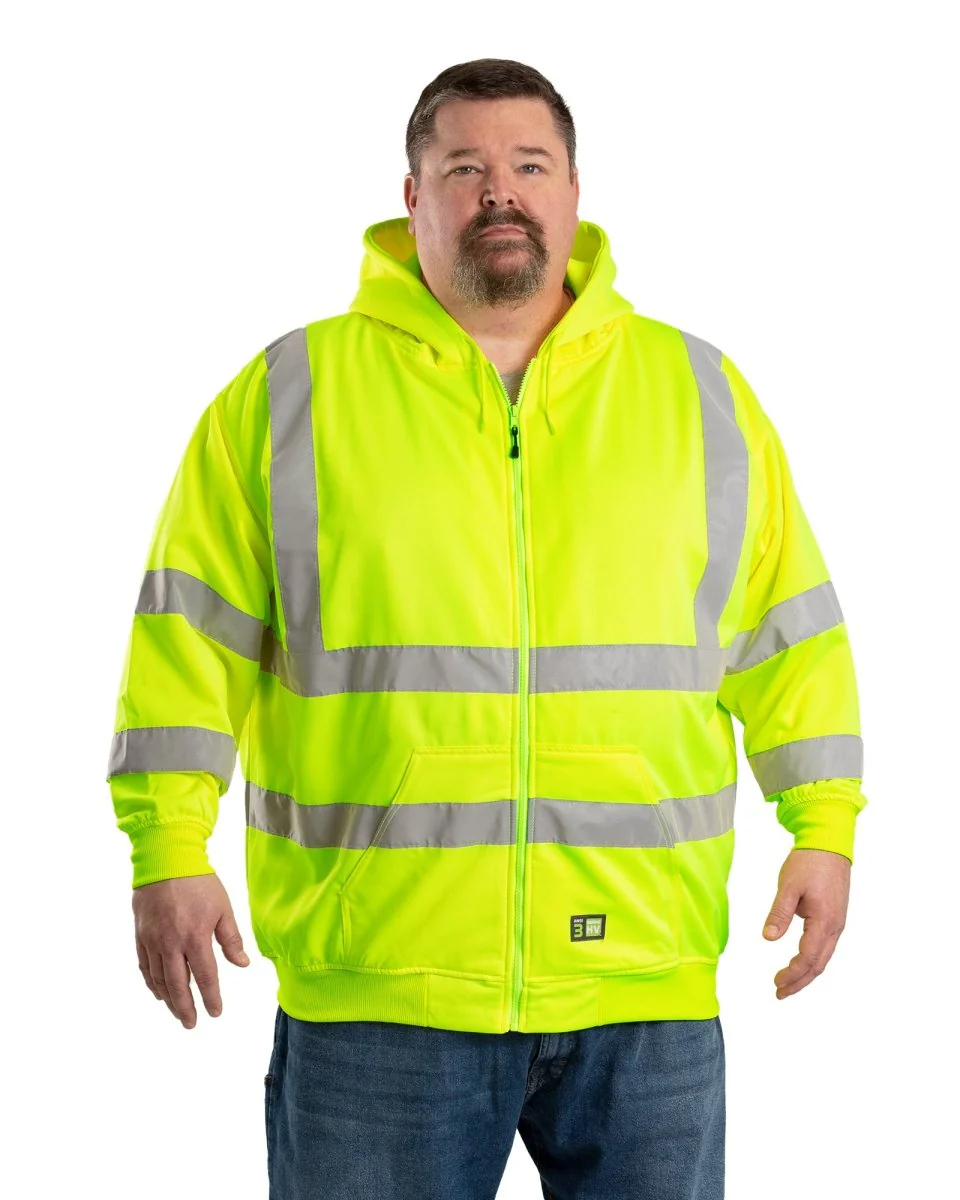 Hi Vis Class 3 Thermal-Lined Hooded Sweatshirt - Image 4