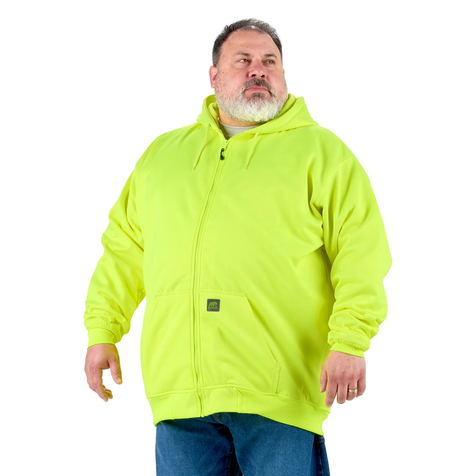 Hi Vis Thermal-Lined Hooded Sweatshirt - Image 3