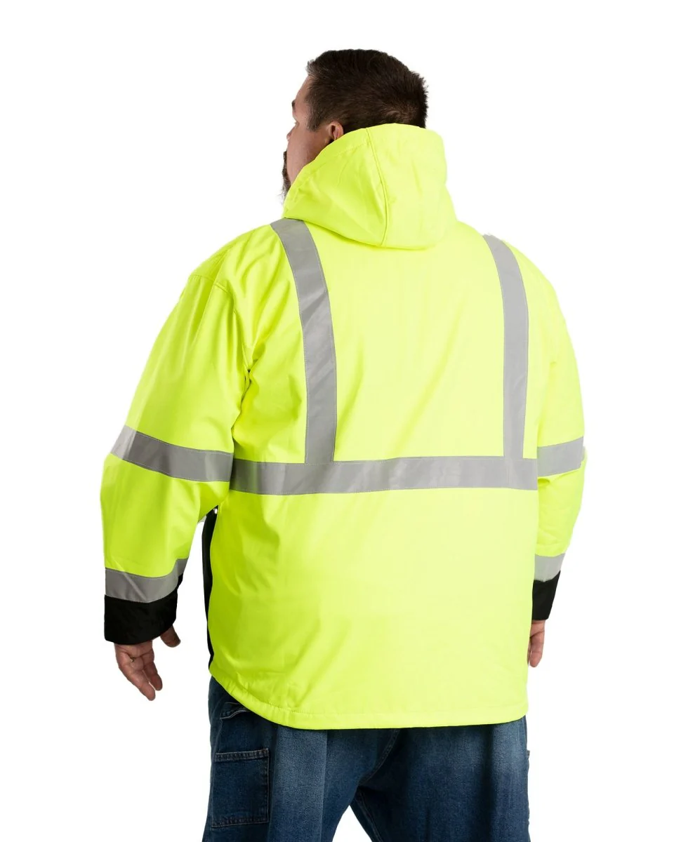 Hi Vis Class 3 Hooded Softshell Jacket - Image 5