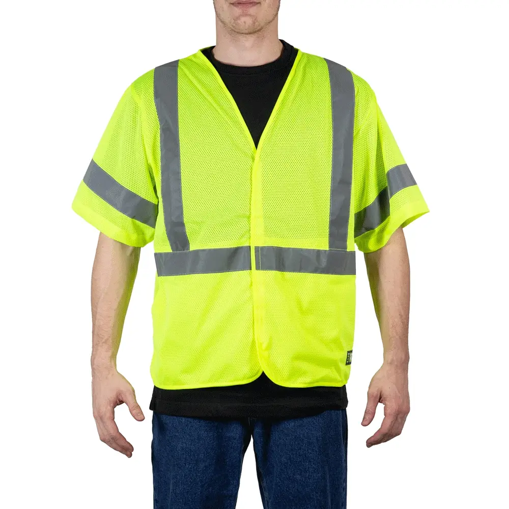 Hi Vis Type R Class 3 Short Sleeve Vest - Image 3