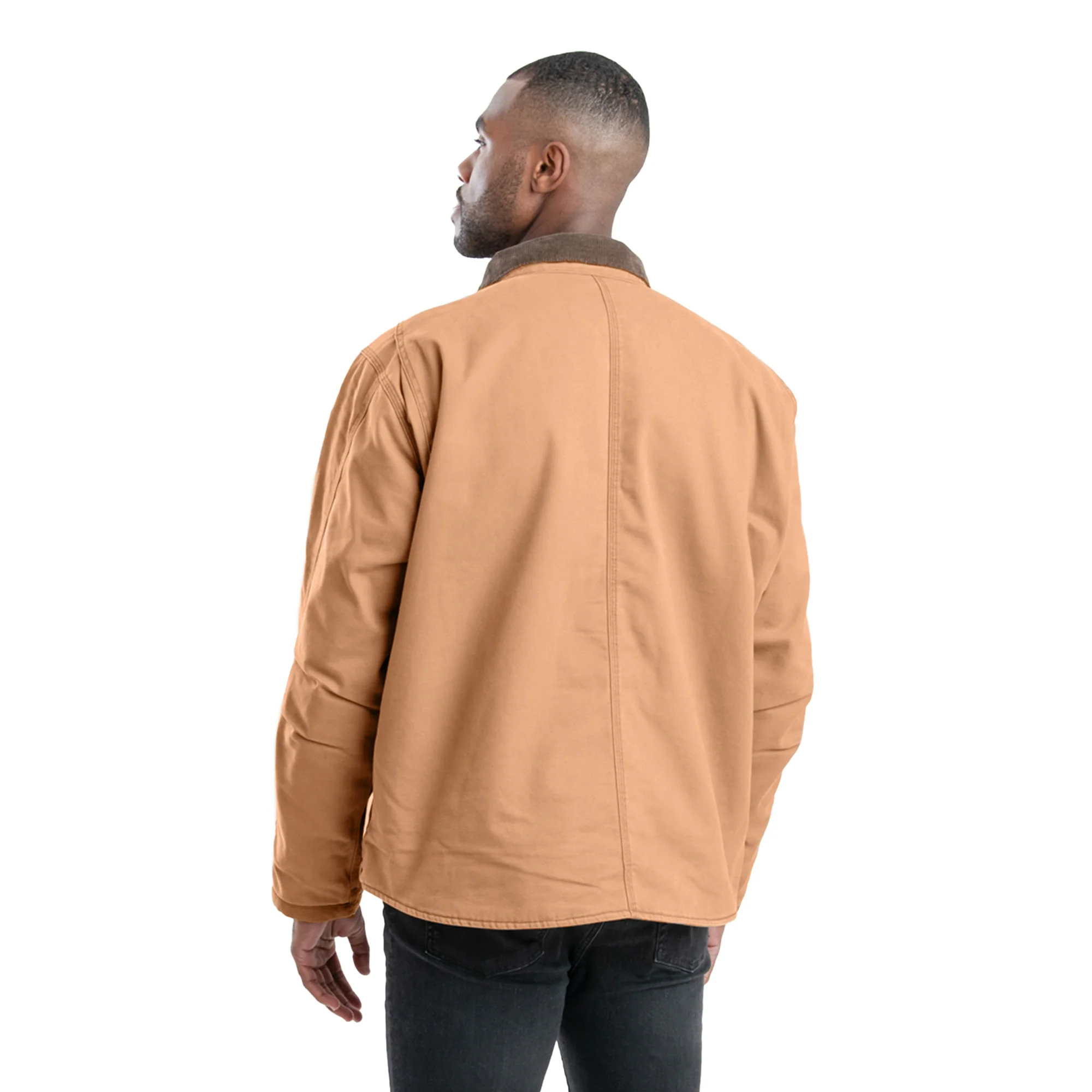 Vintage Washed Sherpa-Lined Work Jacket - Image 6