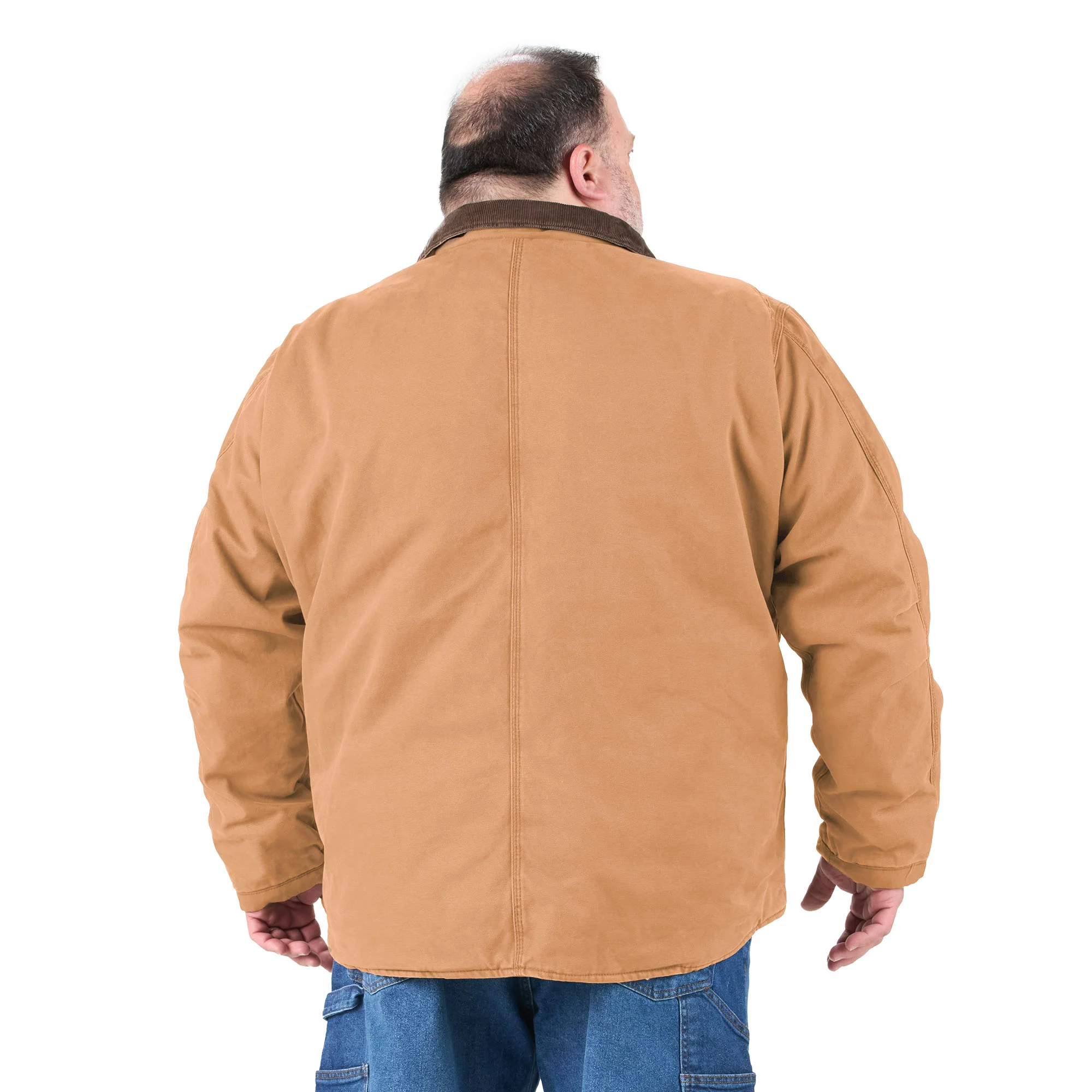 Vintage Washed Sherpa-Lined Work Jacket - Image 8
