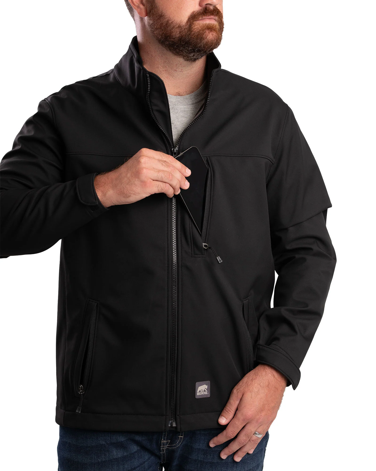 Men's Softshell Work Jacket - Image 3