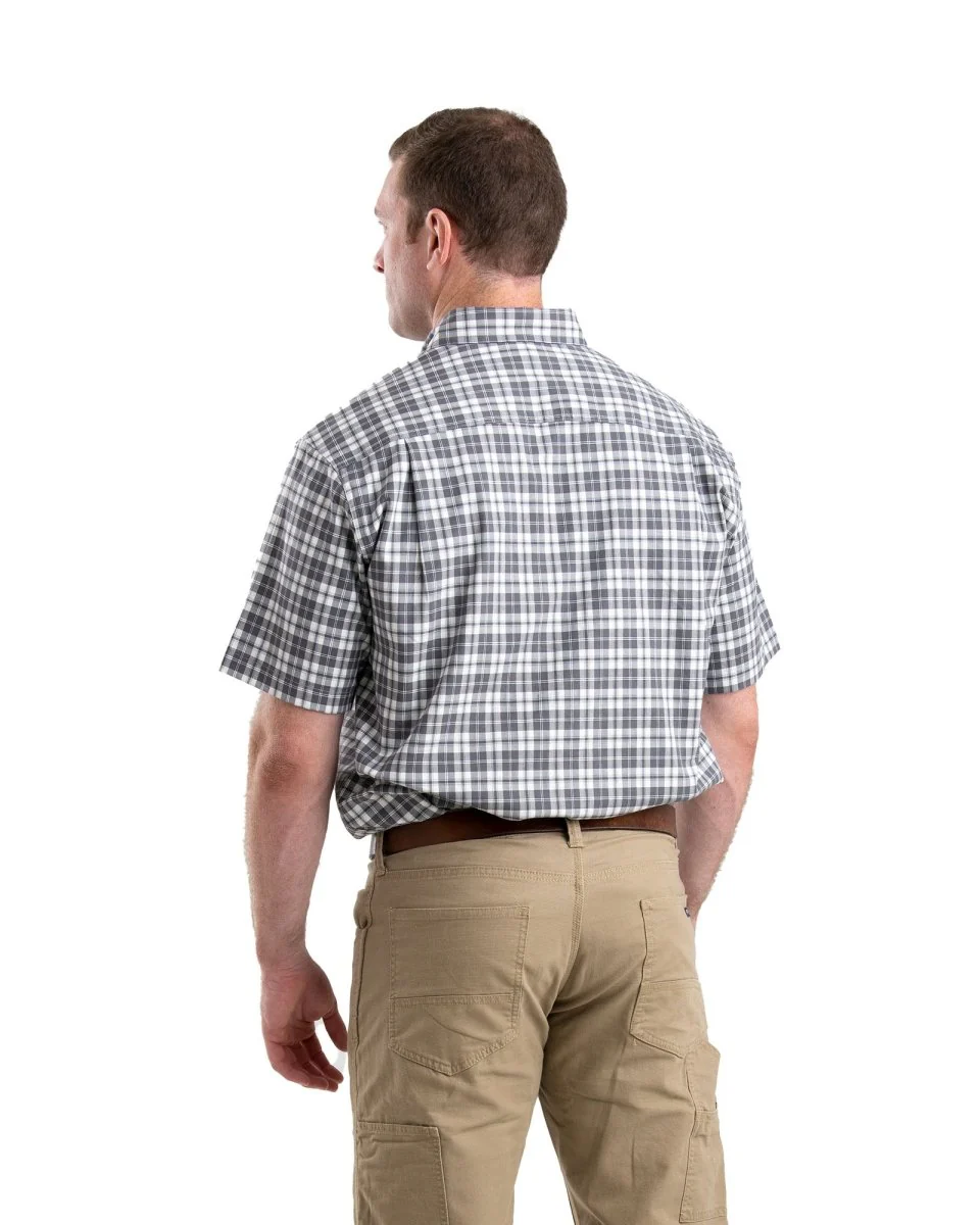 Men's Flex Short Sleeve Button Down Work Shirt - Image 7